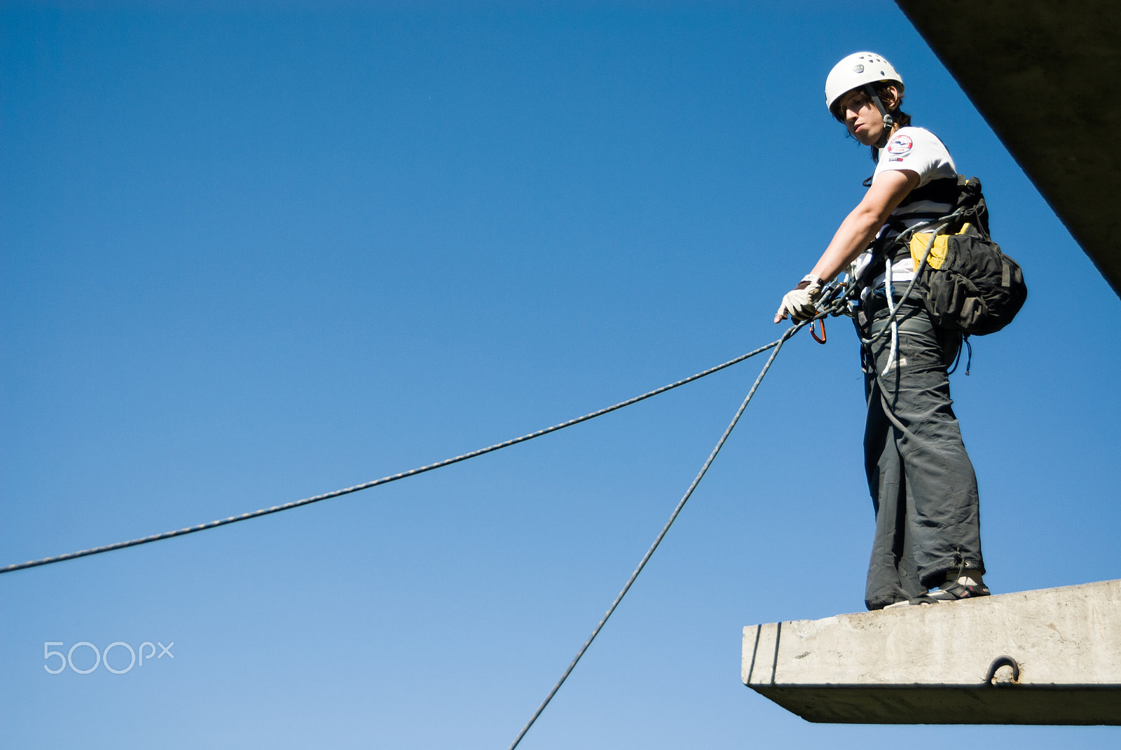 Nikon D200 sample photo. Extreme sports ropejumping photography