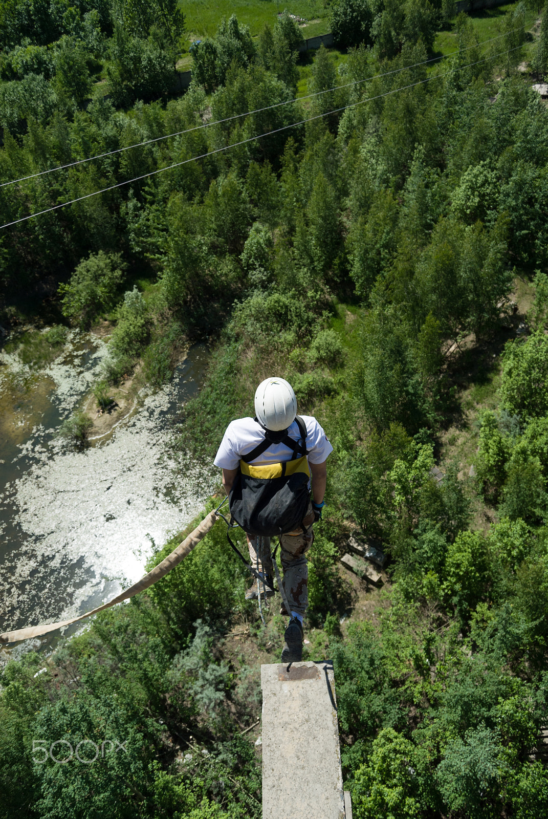 Nikon D200 sample photo. Extreme sports ropejumping photography