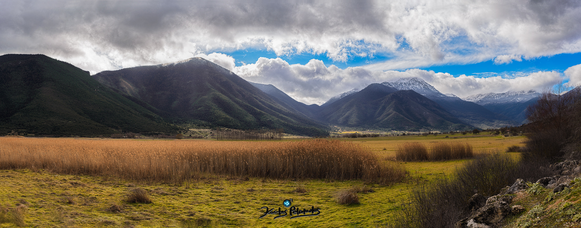 AF Zoom-Nikkor 35-70mm f/2.8 sample photo. Stymfalia pano photography
