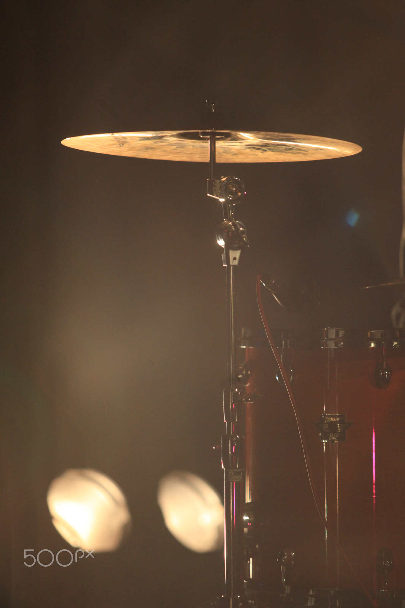 drum set on concert