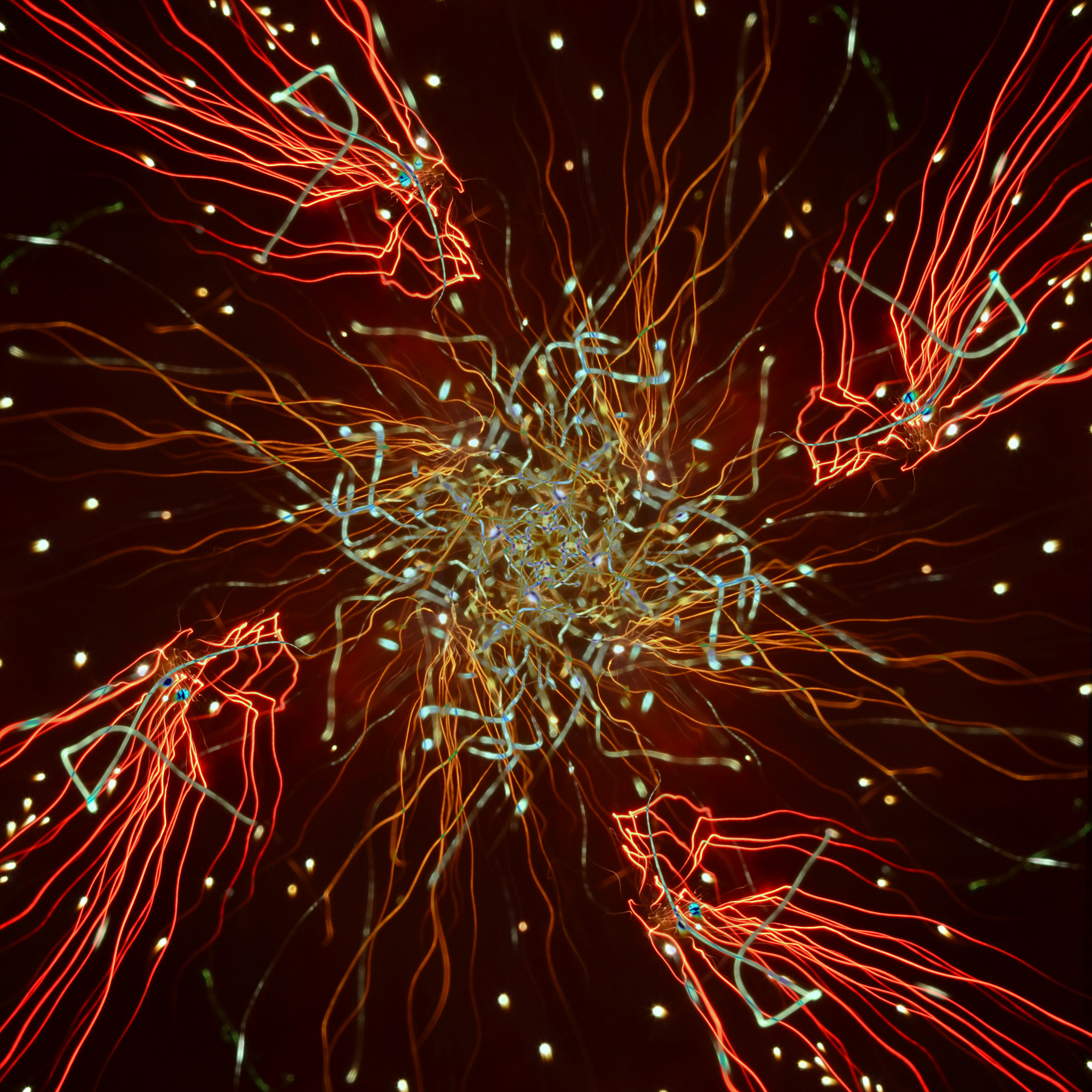 Sigma 28-105mm F2.8-4 Aspherical sample photo. Layered fireworks photography