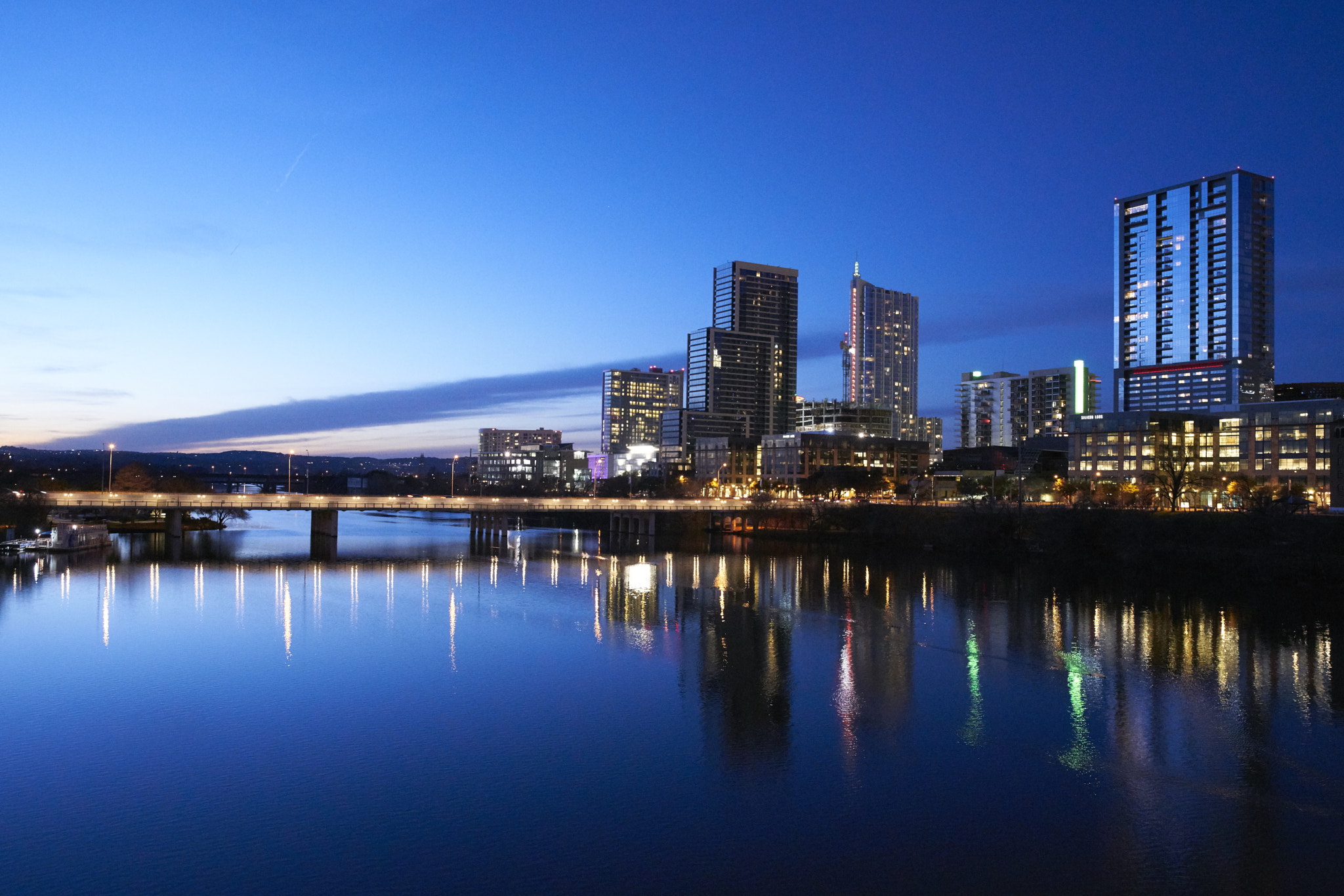 Sony a7R II + 24-70mm F2.8 G SSM II sample photo. Austin skyline photography