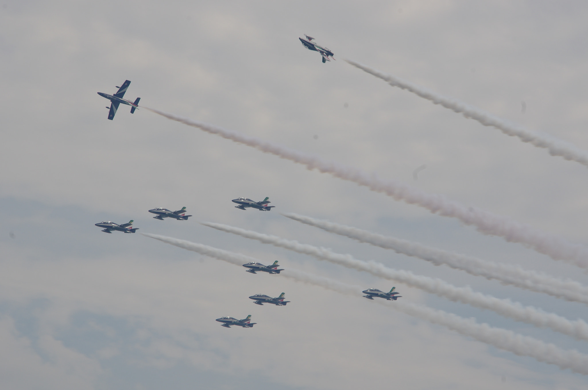 Pentax K-r sample photo. Frecce tricolori photography