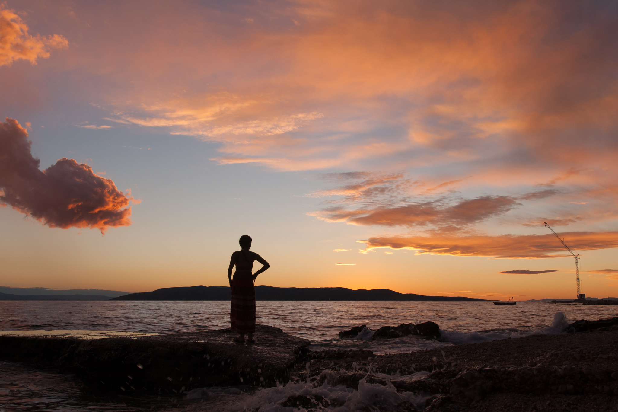 Sigma 17-70mm F2.8-4 DC Macro OS HSM sample photo. Sunset in croatia photography