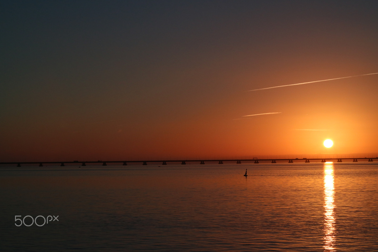 Canon EOS 760D (EOS Rebel T6s / EOS 8000D) + Canon EF 50mm F1.8 II sample photo. Golden sunrise over a not golden bridge photography