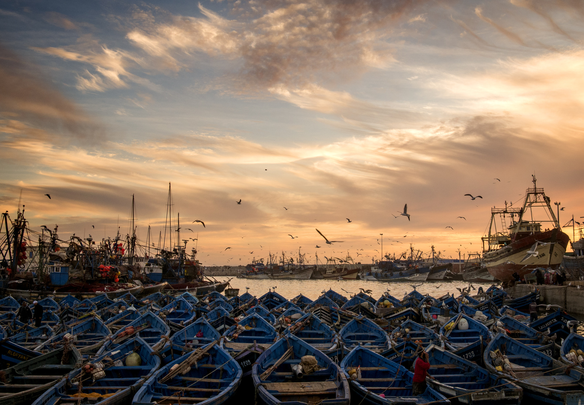 Panasonic Lumix DMC-G7 + Sigma 19mm F2.8 DN Art sample photo. Essaouira docks photography