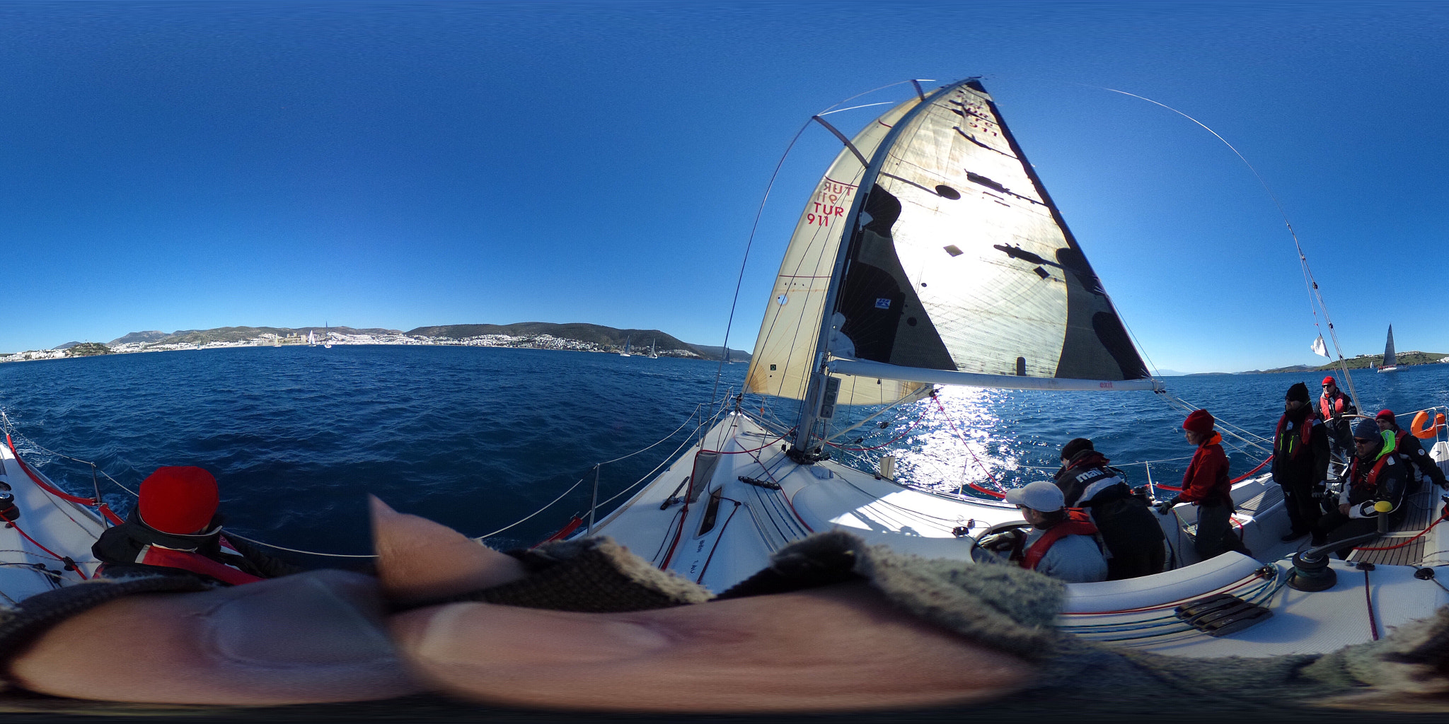 Ricoh Theta S sample photo. Bayk 2016 winter trophie photography
