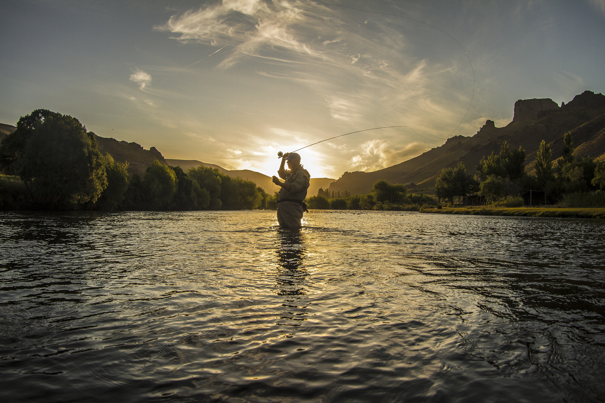 Canon EOS 7D + Canon EF 8-15mm F4L Fisheye USM sample photo. Fly fishing- argentina. photography
