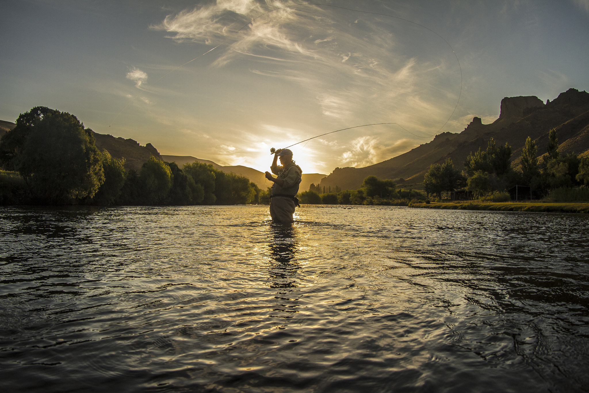 Canon EF 8-15mm F4L Fisheye USM sample photo. Fly fishing- argentina. photography