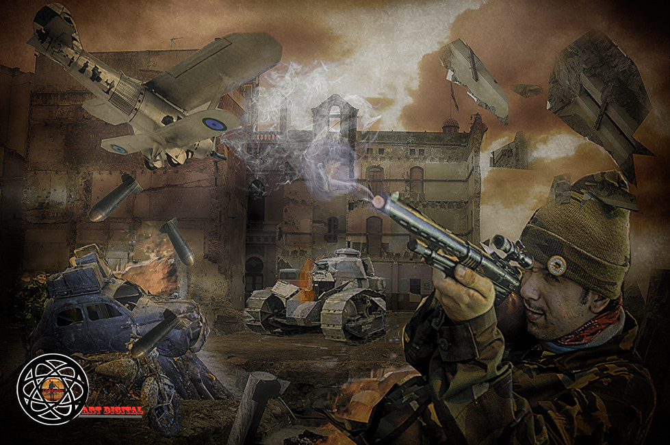 AF Zoom-Nikkor 24-50mm f/3.3-4.5D sample photo. War games photography