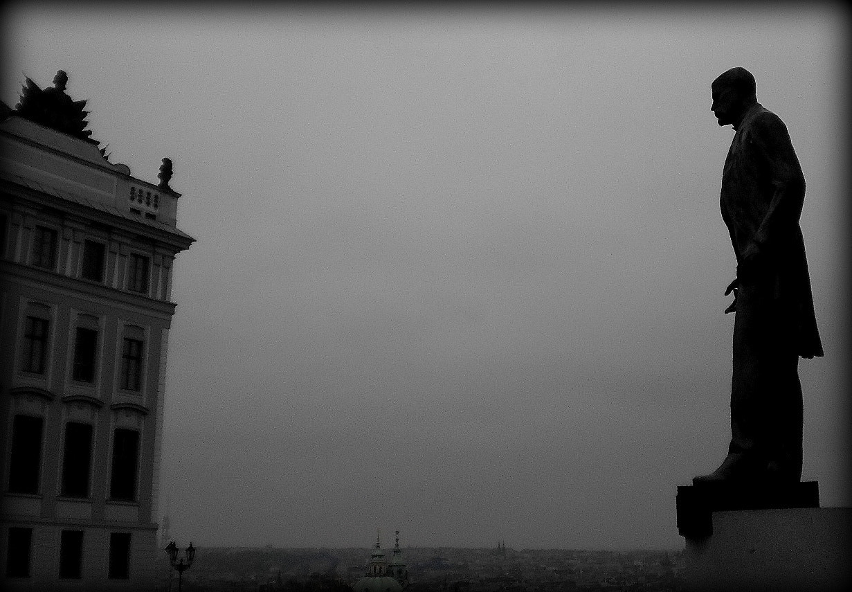 Olympus T105,T100,X36 sample photo. Black and white photography