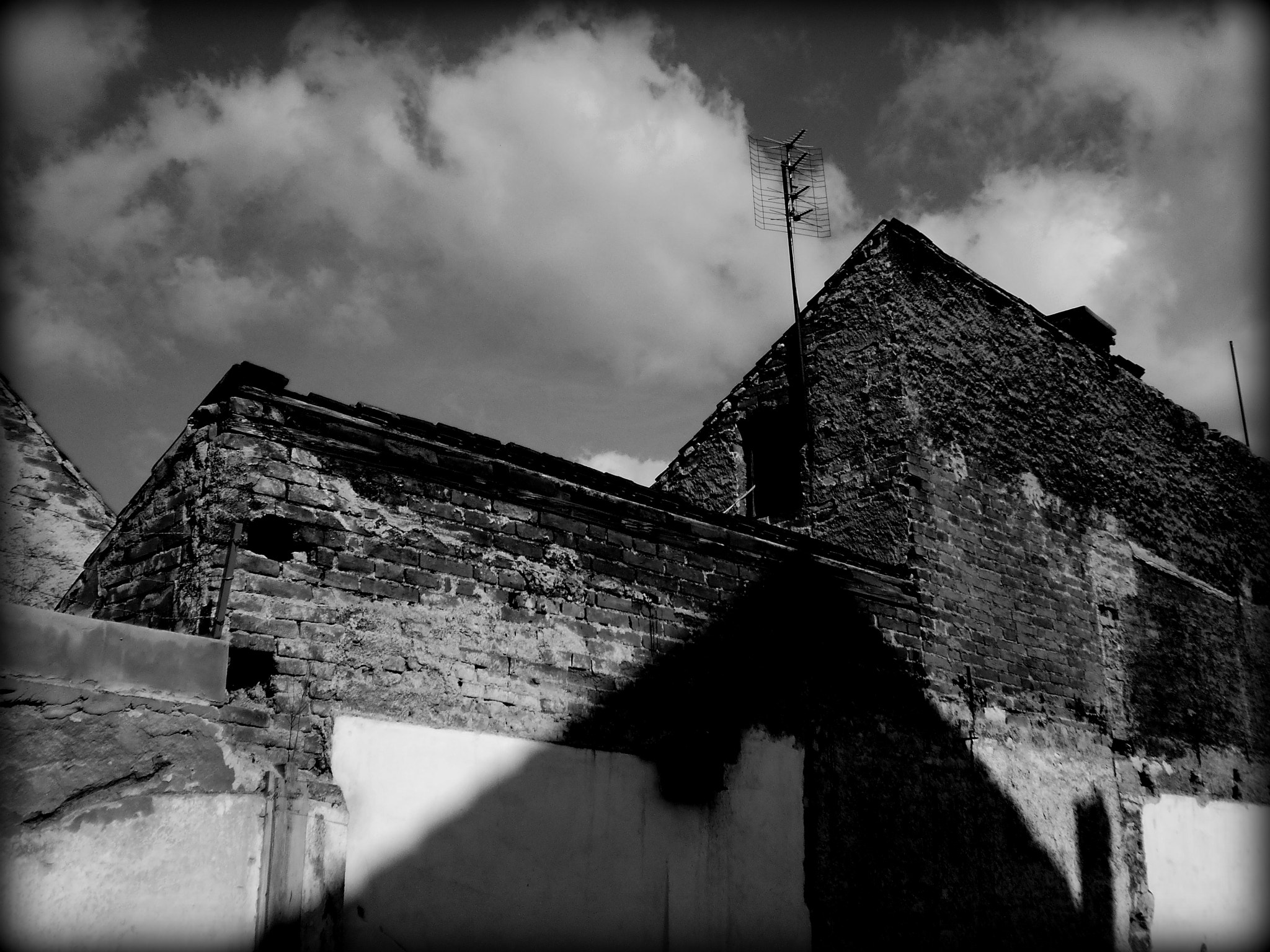 Olympus T105,T100,X36 sample photo. Black and white photography