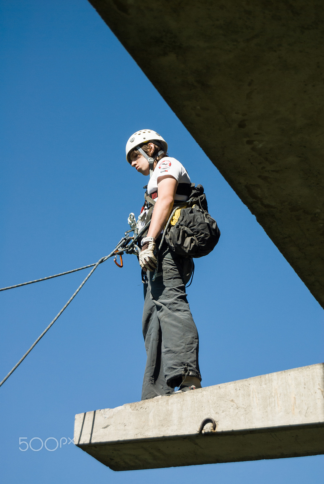 Nikon D200 sample photo. Extreme sports ropejumping photography