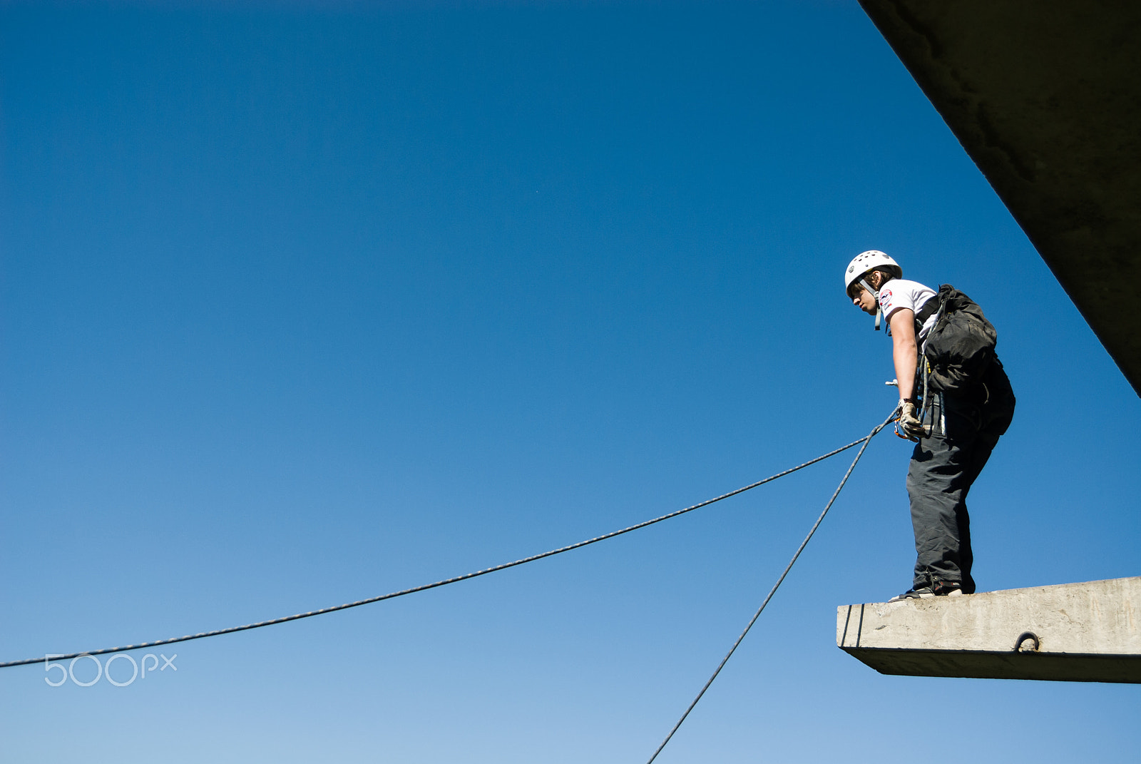 Nikon D200 sample photo. Extreme sports ropejumping photography