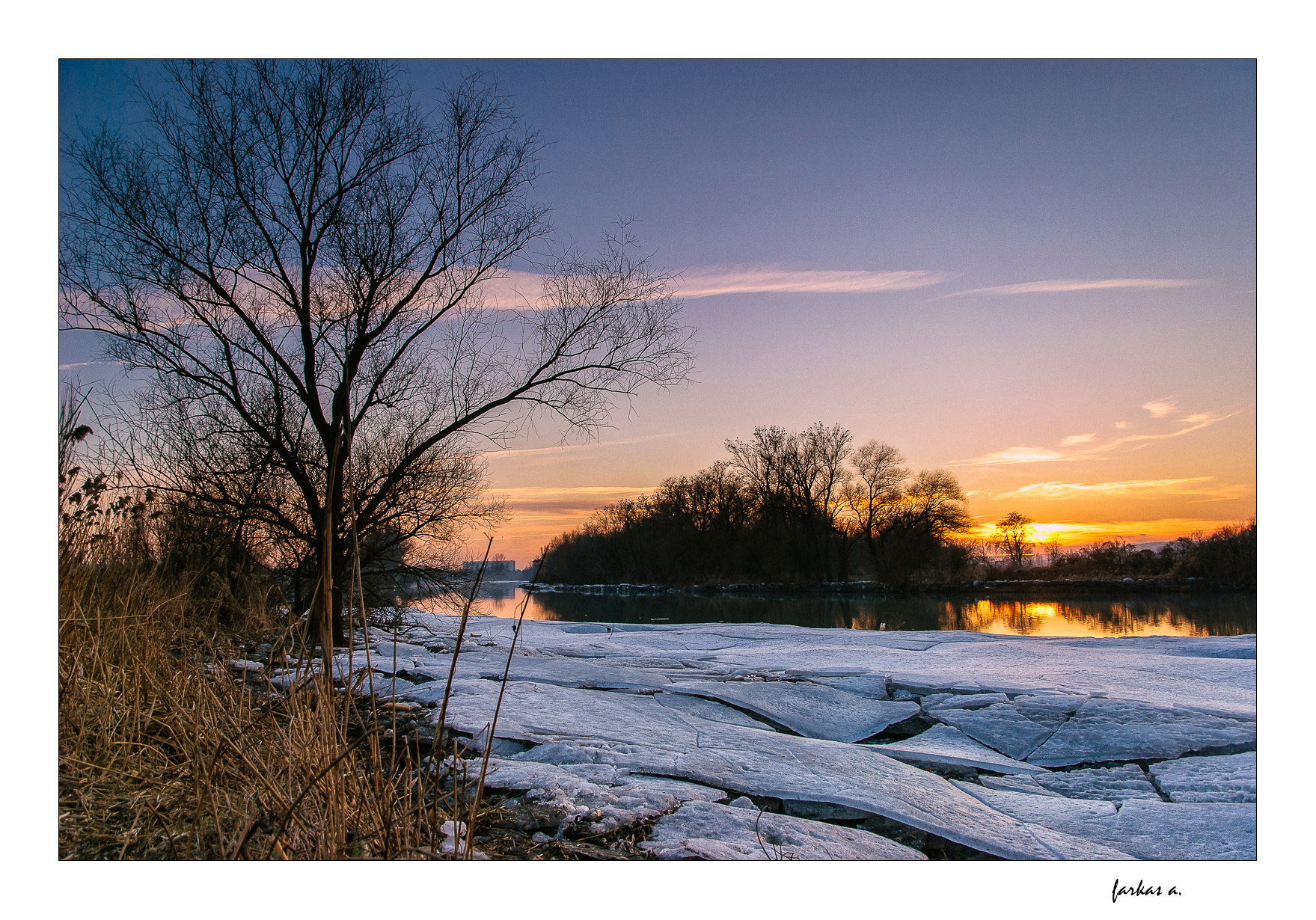 Nikon D60 sample photo. Winter sunset... photography