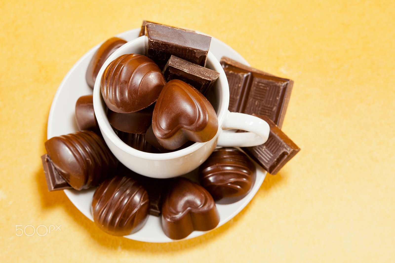 Canon EF 28-90mm f/4-5.6 sample photo. Cup full with chocolate candies photography