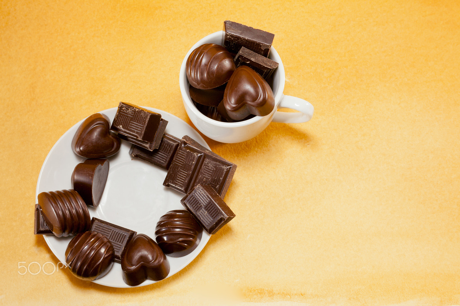 Canon EF 28-90mm f/4-5.6 sample photo. Cup full with chocolate candies photography