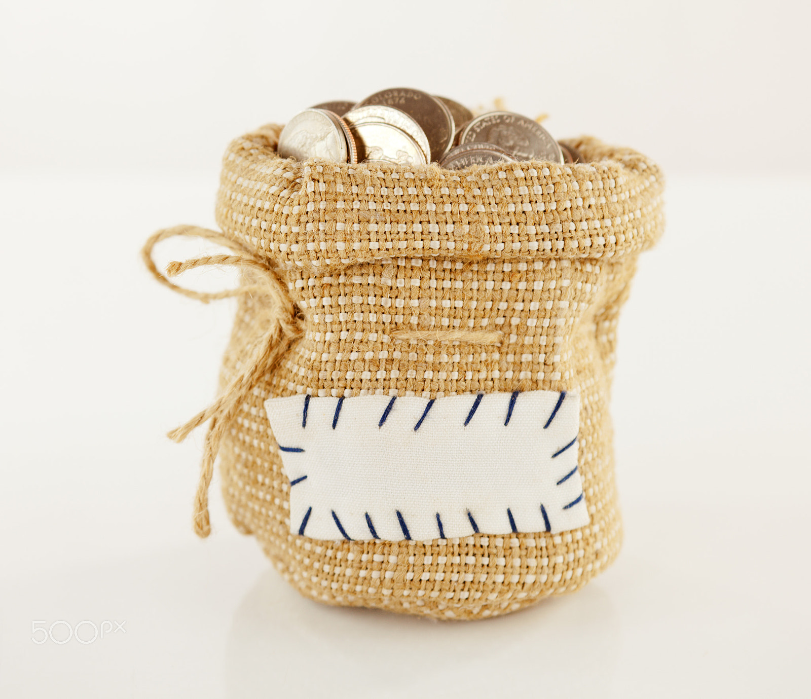 Canon EOS 5D Mark II + Canon EF 28-90mm f/4-5.6 sample photo. Sack full of coins photography
