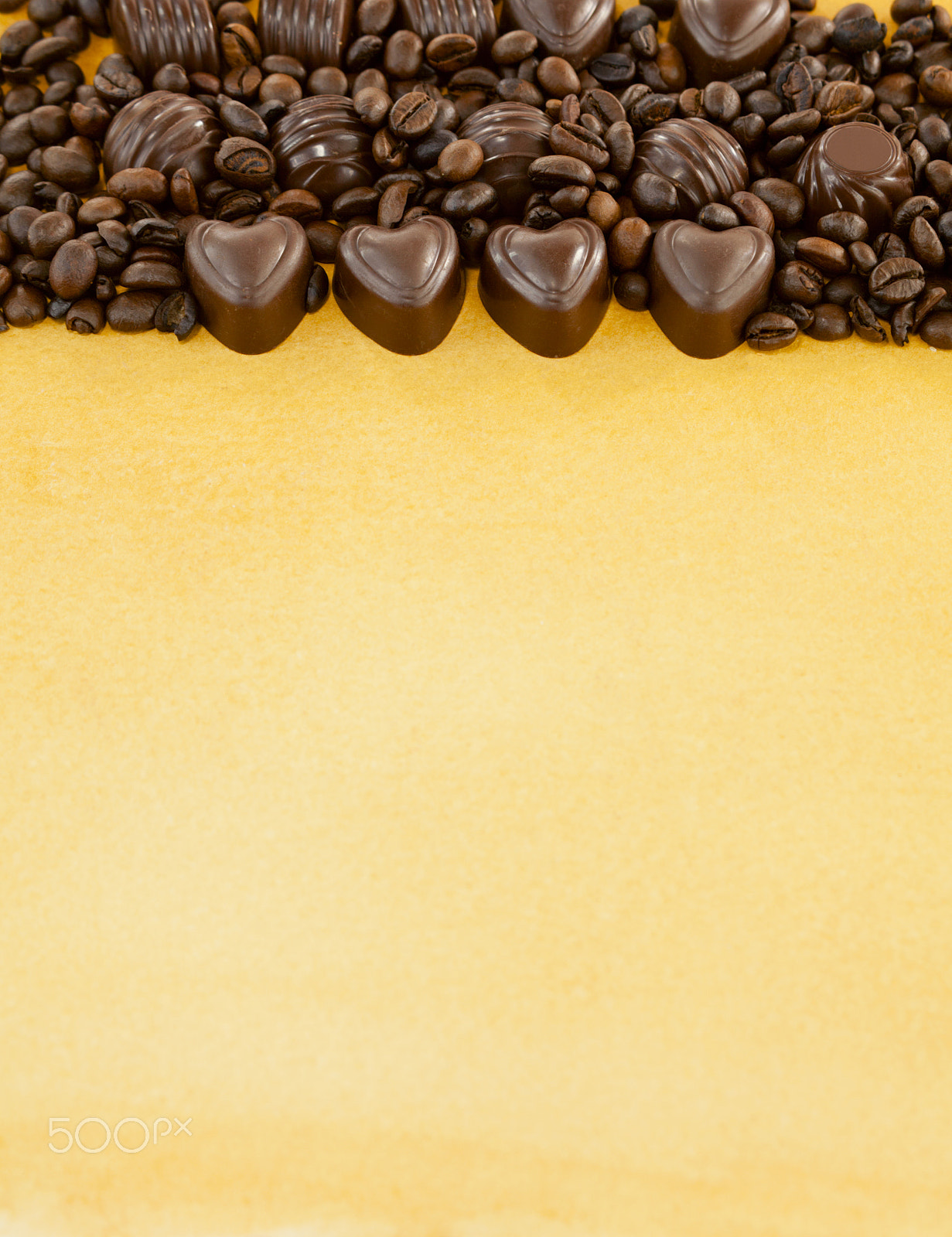 Canon EF 28-90mm f/4-5.6 sample photo. Heart shaped chocolate candies and coffee beans photography