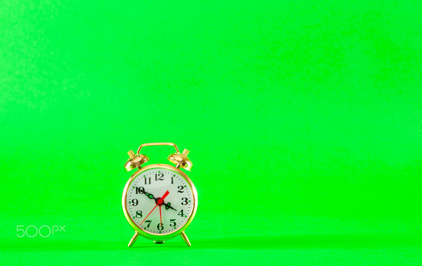 Canon EF 28-90mm f/4-5.6 sample photo. Golden retro style alarm clock photography