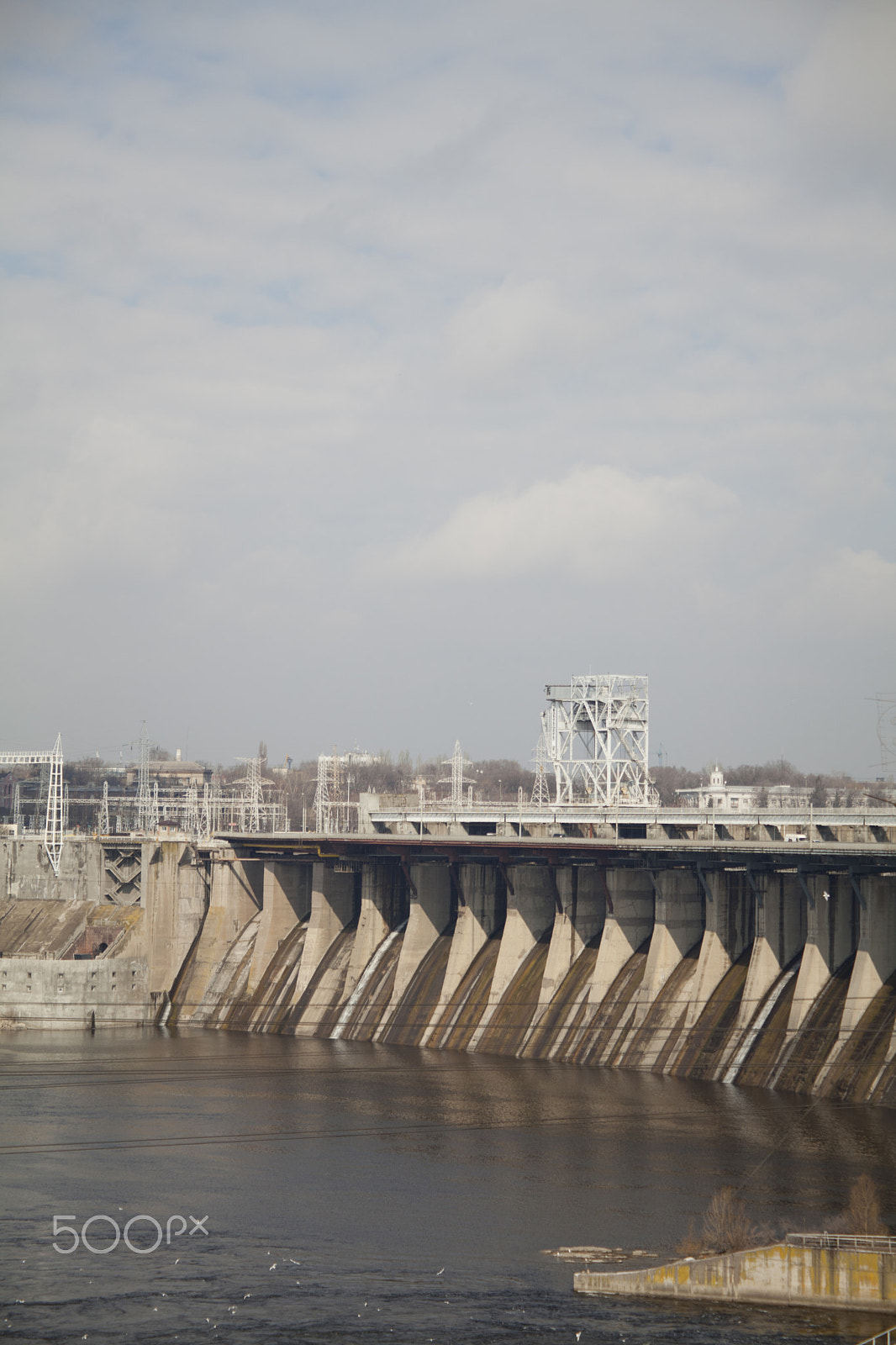Canon EF 28-90mm f/4-5.6 sample photo. Spillway of river dam photography