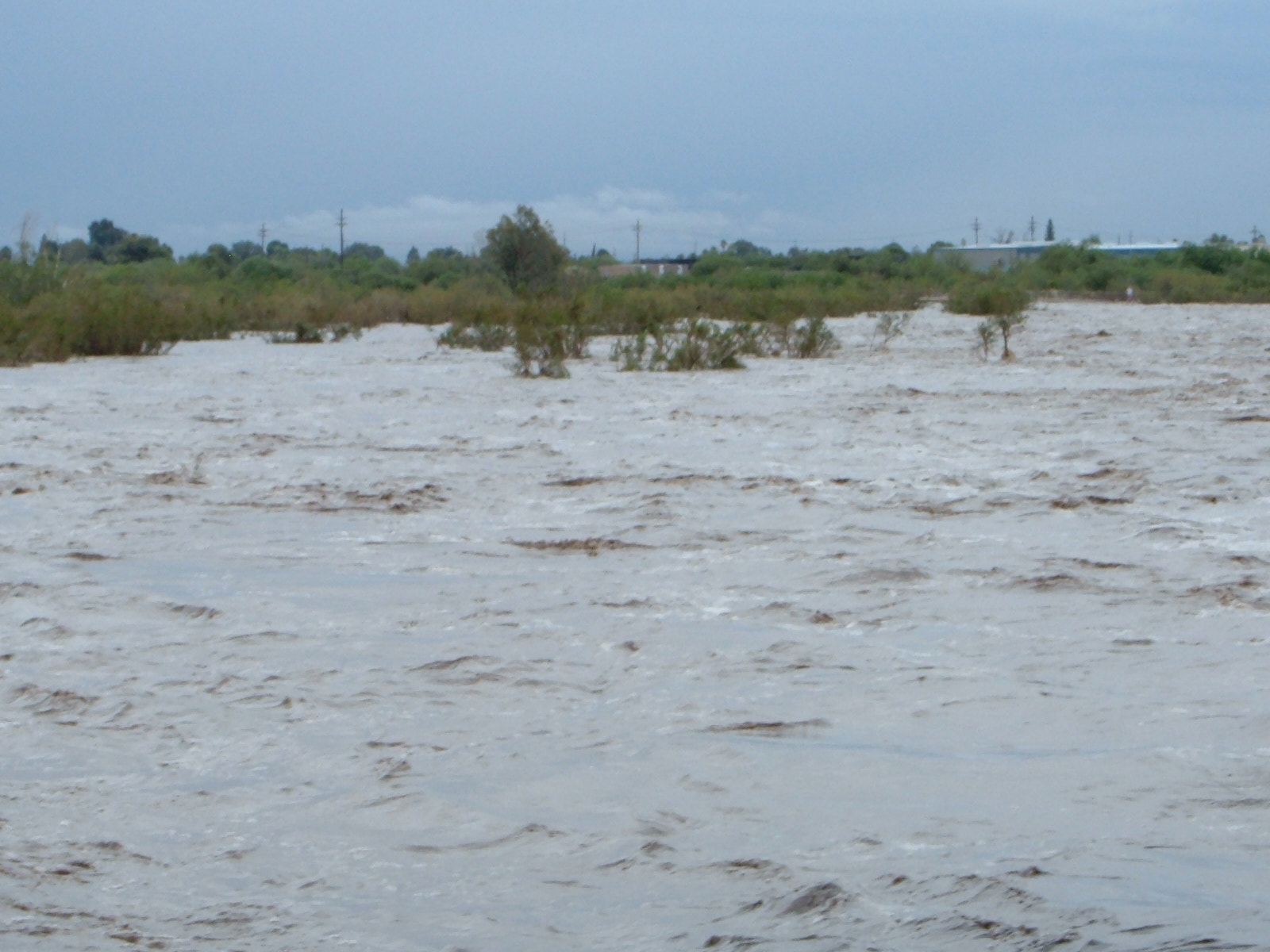 Fujifilm FinePix A340 sample photo. Rillito river flood - 2 photography