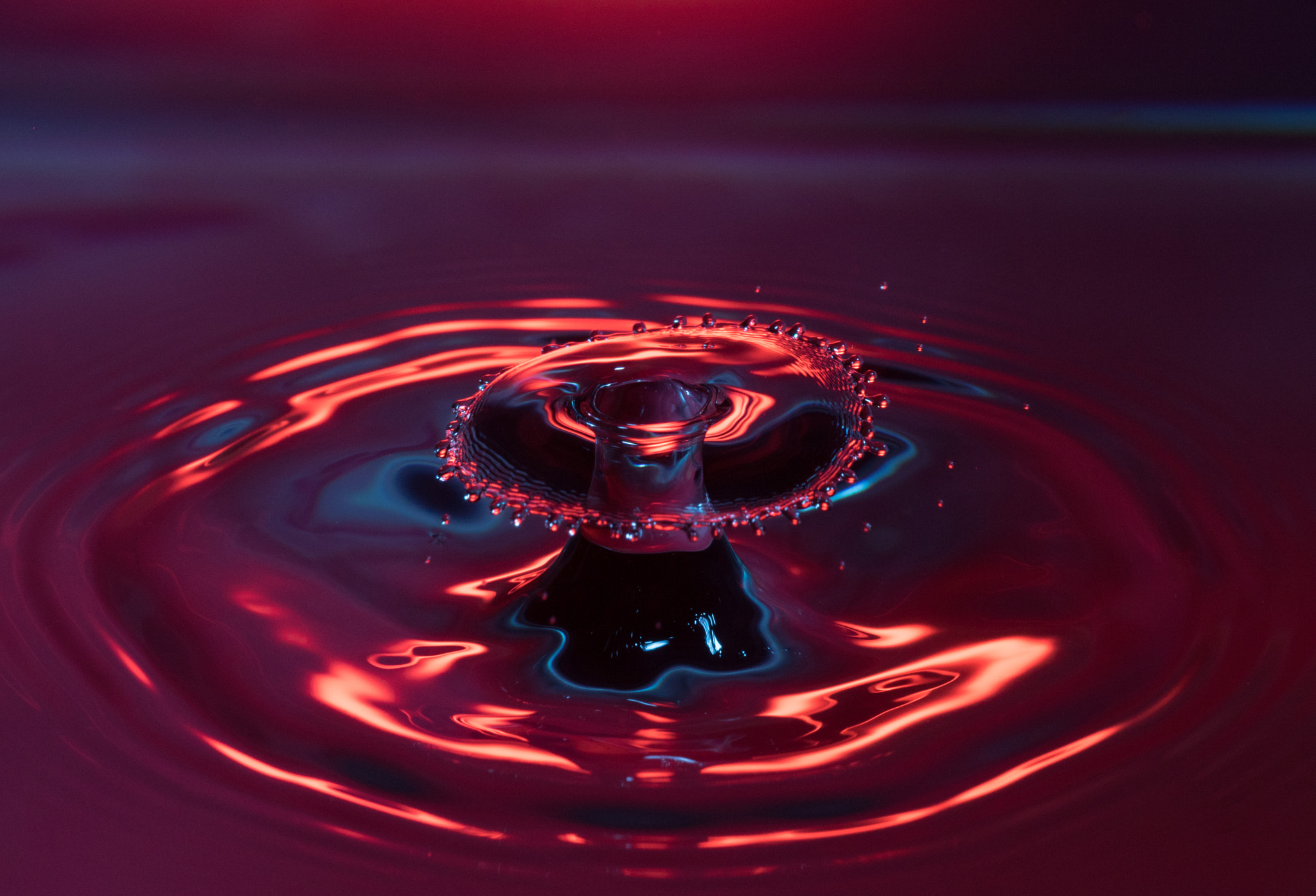 Sigma APO Macro 150mm f/2.8 EX DG HSM sample photo. High-speed drops photography