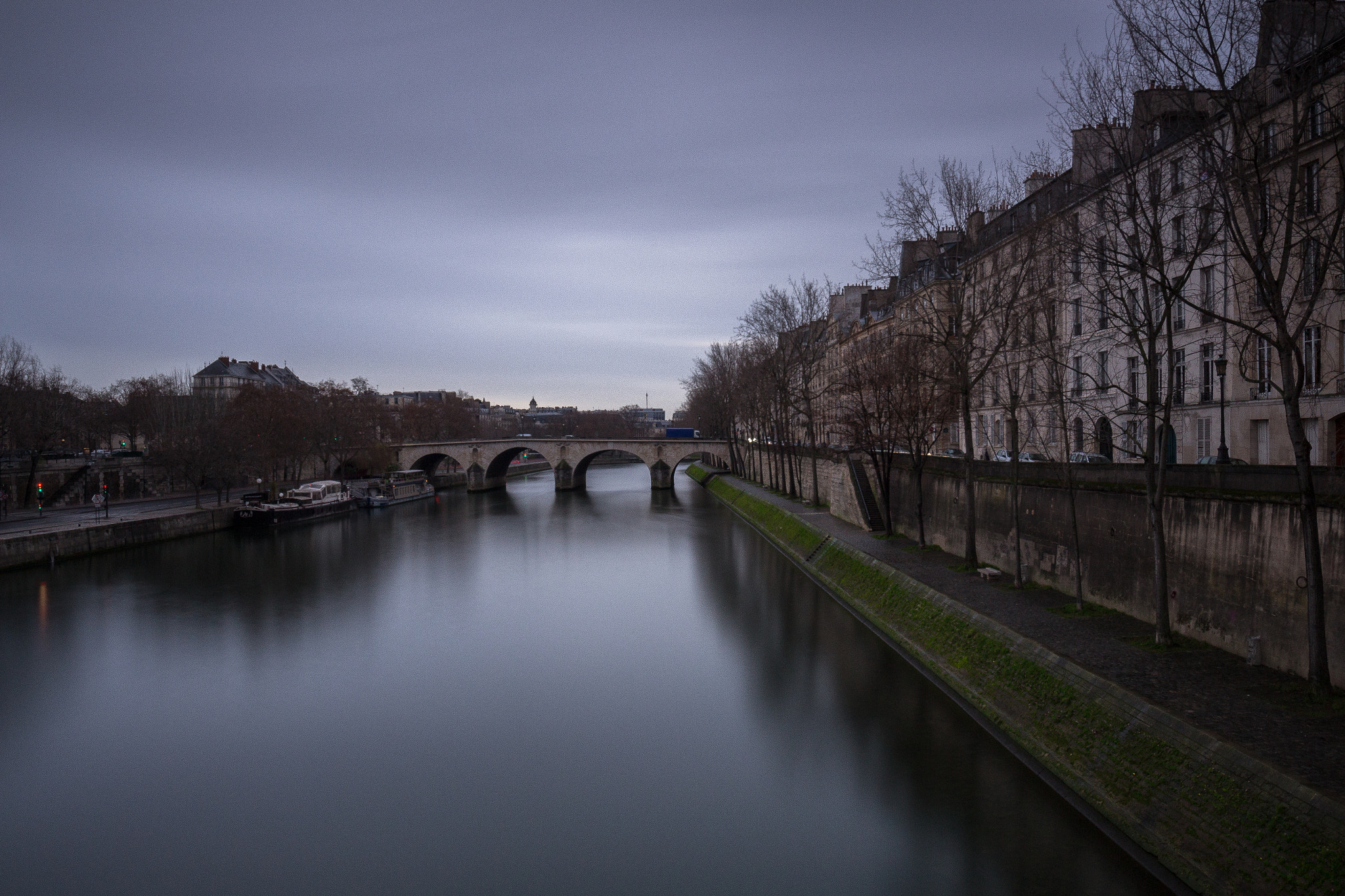Canon EOS 700D (EOS Rebel T5i / EOS Kiss X7i) + Canon EF 16-35mm F4L IS USM sample photo. Bridge on the seine in paris photography