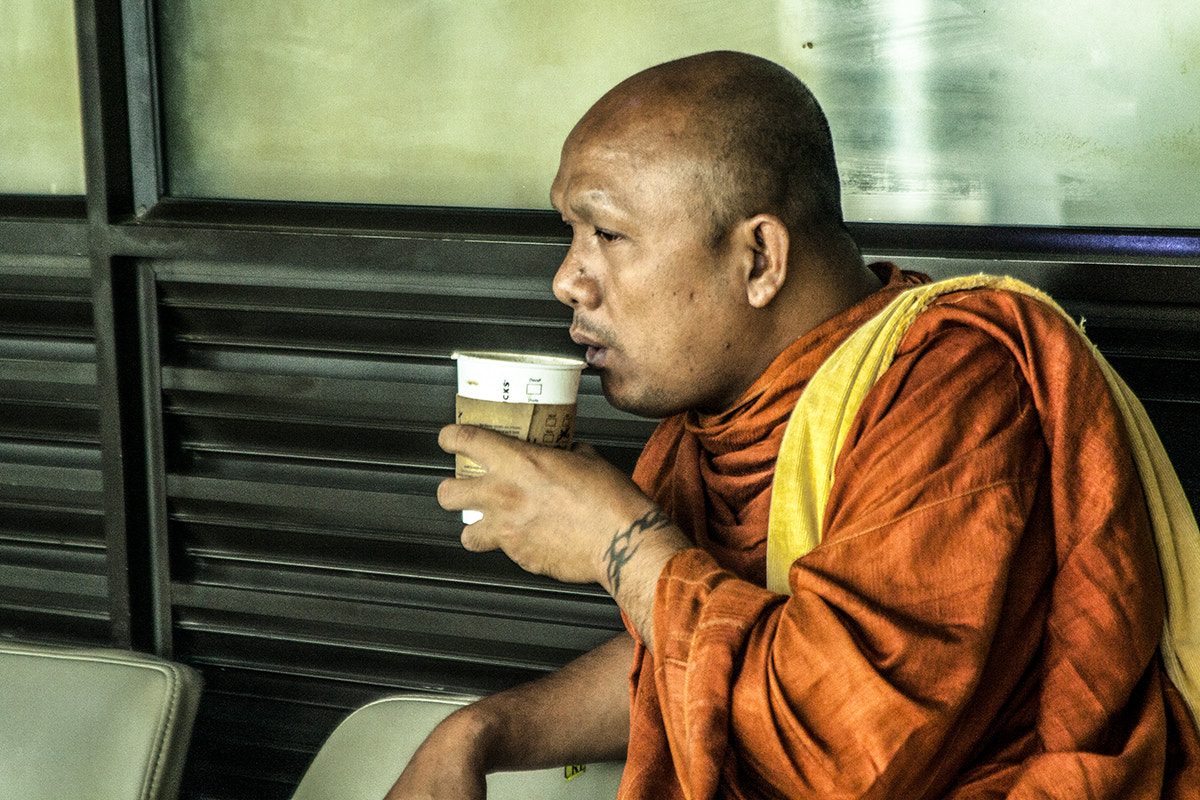 Canon EF 28-105mm f/3.5-4.5 USM sample photo. Tea for the monk photography