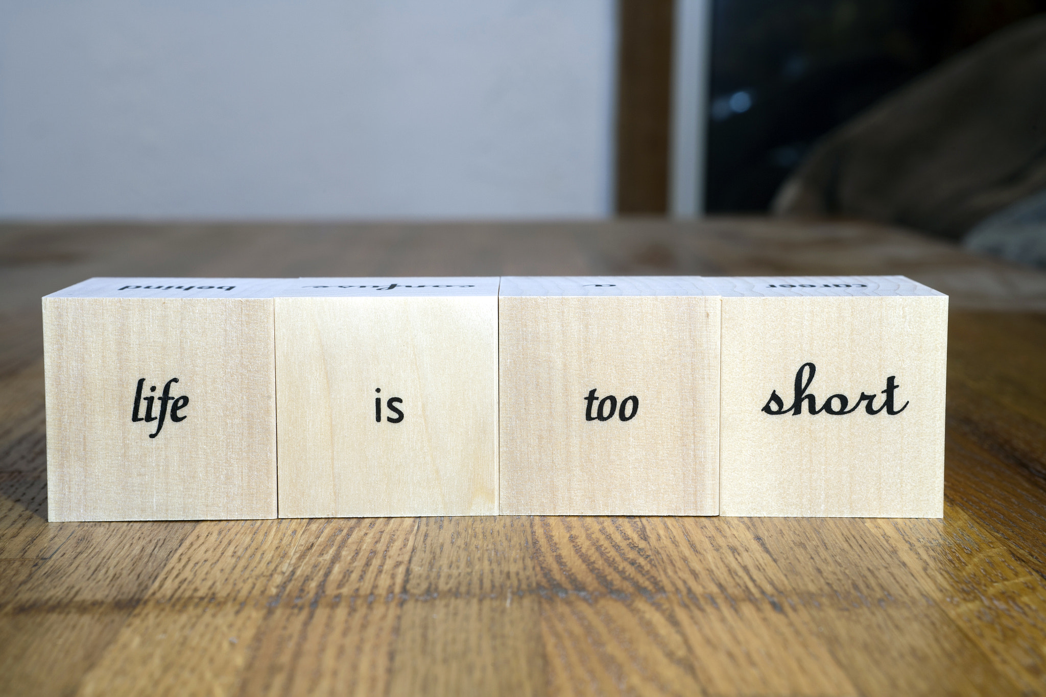 Canon EF 28-80mm f/2.8-4L sample photo. Blocks with words photography