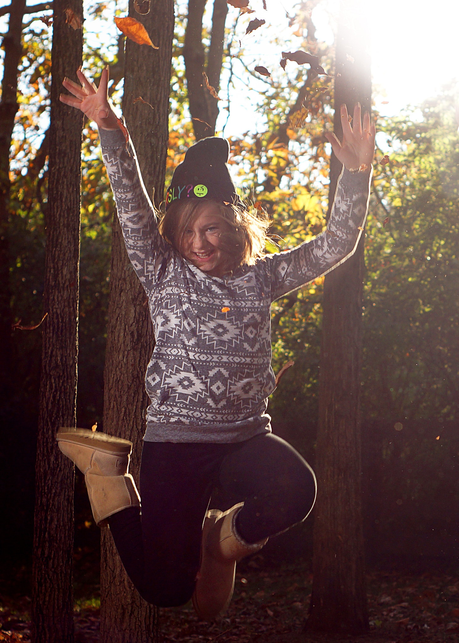 Sony SLT-A65 (SLT-A65V) + Minolta AF 50mm F1.7 sample photo. Jump into fall photography