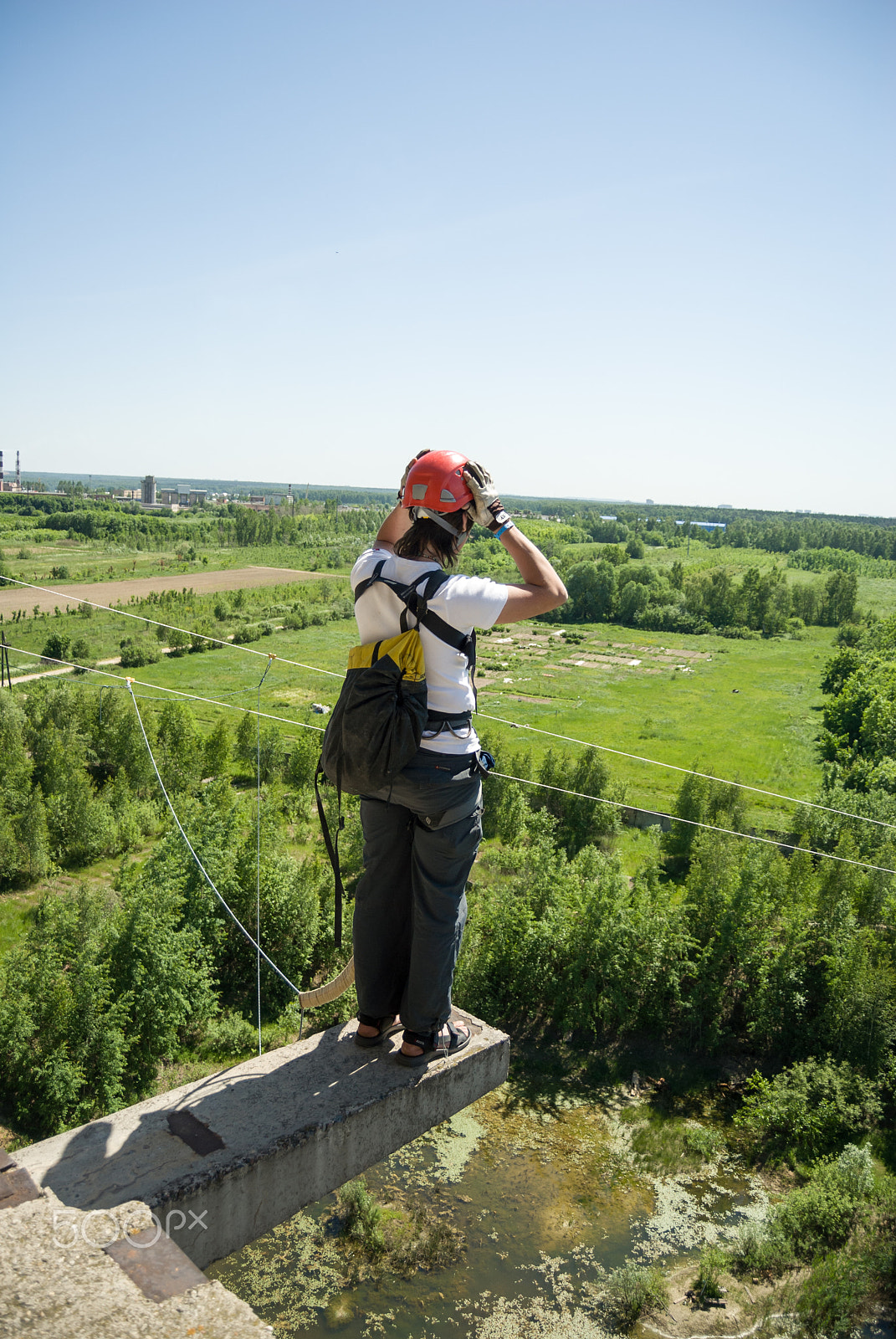 Nikon D200 sample photo. Extreme sports ropejumping photography
