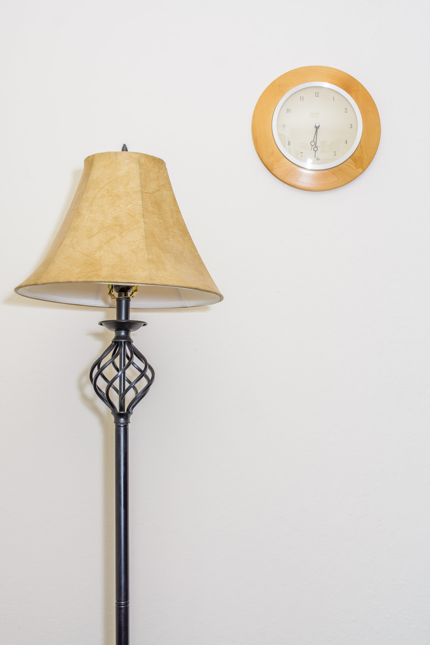 Nikon AF-S Nikkor 28-70mm F2.8 ED-IF sample photo. Floor lamp and clock photography