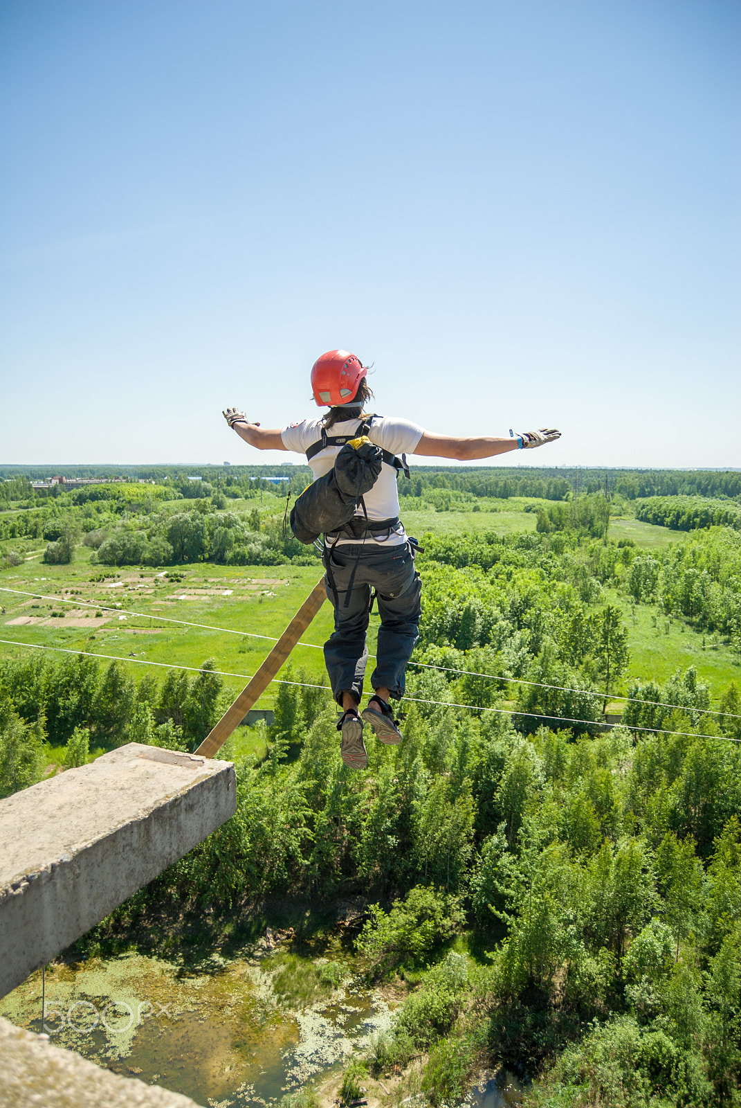 Nikon D200 sample photo. Extreme sports ropejumping photography