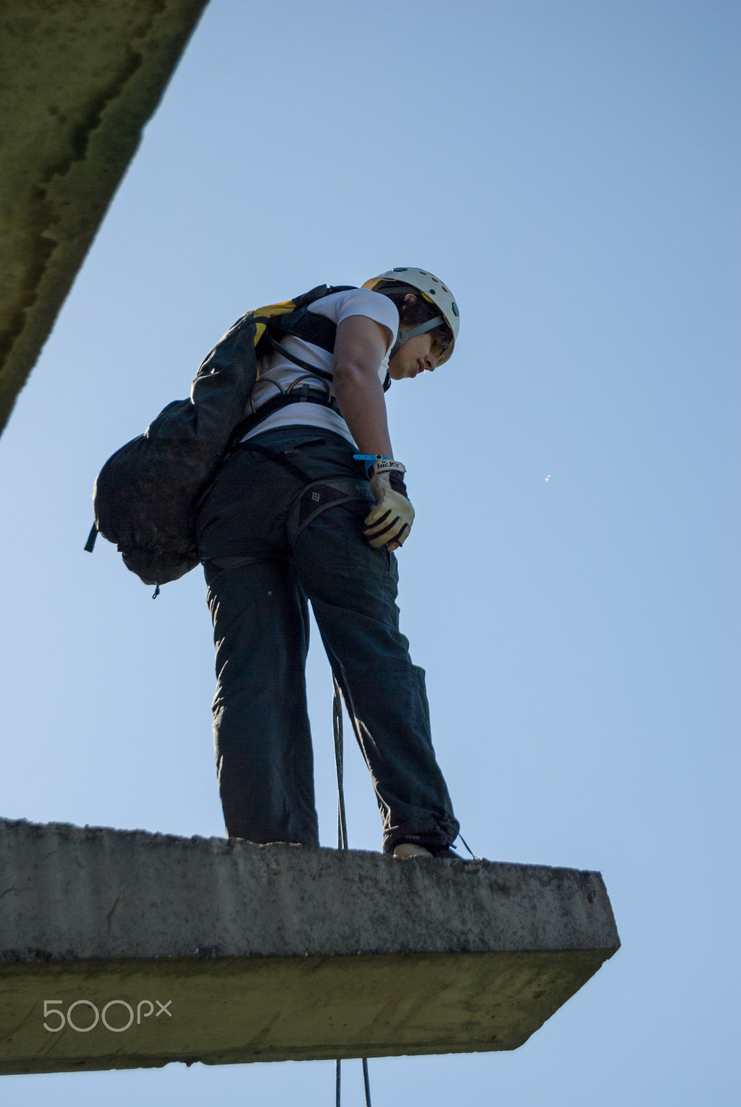 Nikon D200 sample photo. Extreme sports ropejumping photography