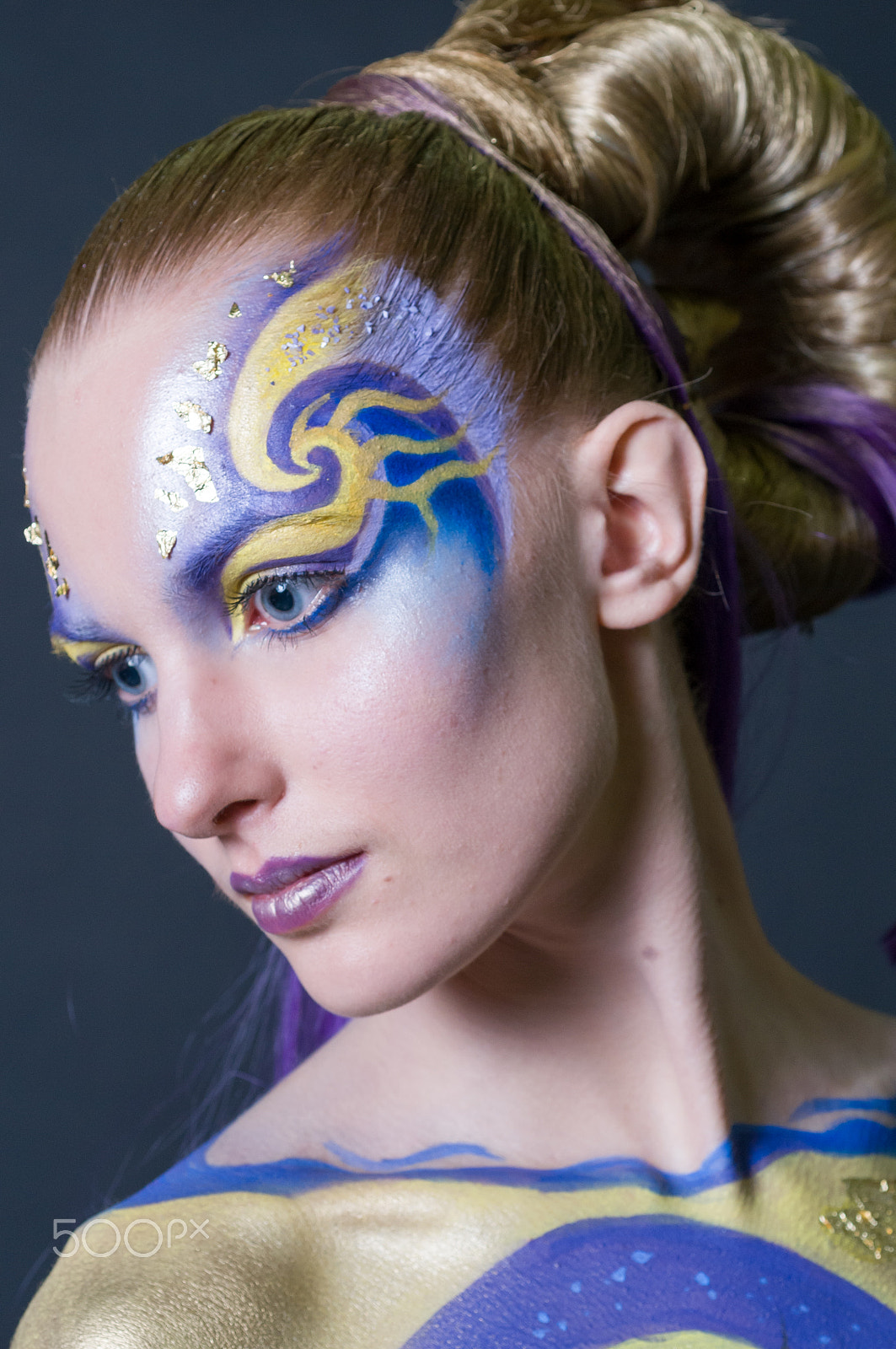 Nikon D300 + Nikon AF Micro-Nikkor 60mm F2.8D sample photo. Makeup and hair artists competition photography