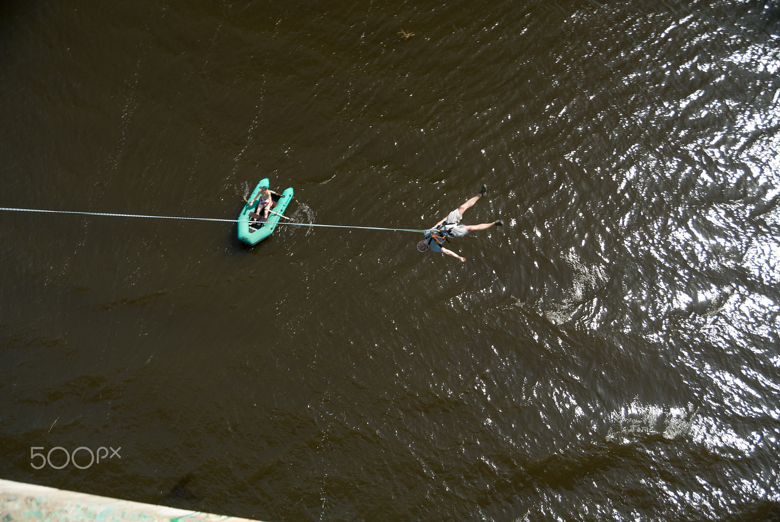 Nikon D200 sample photo. Extreme ropejumping event photography