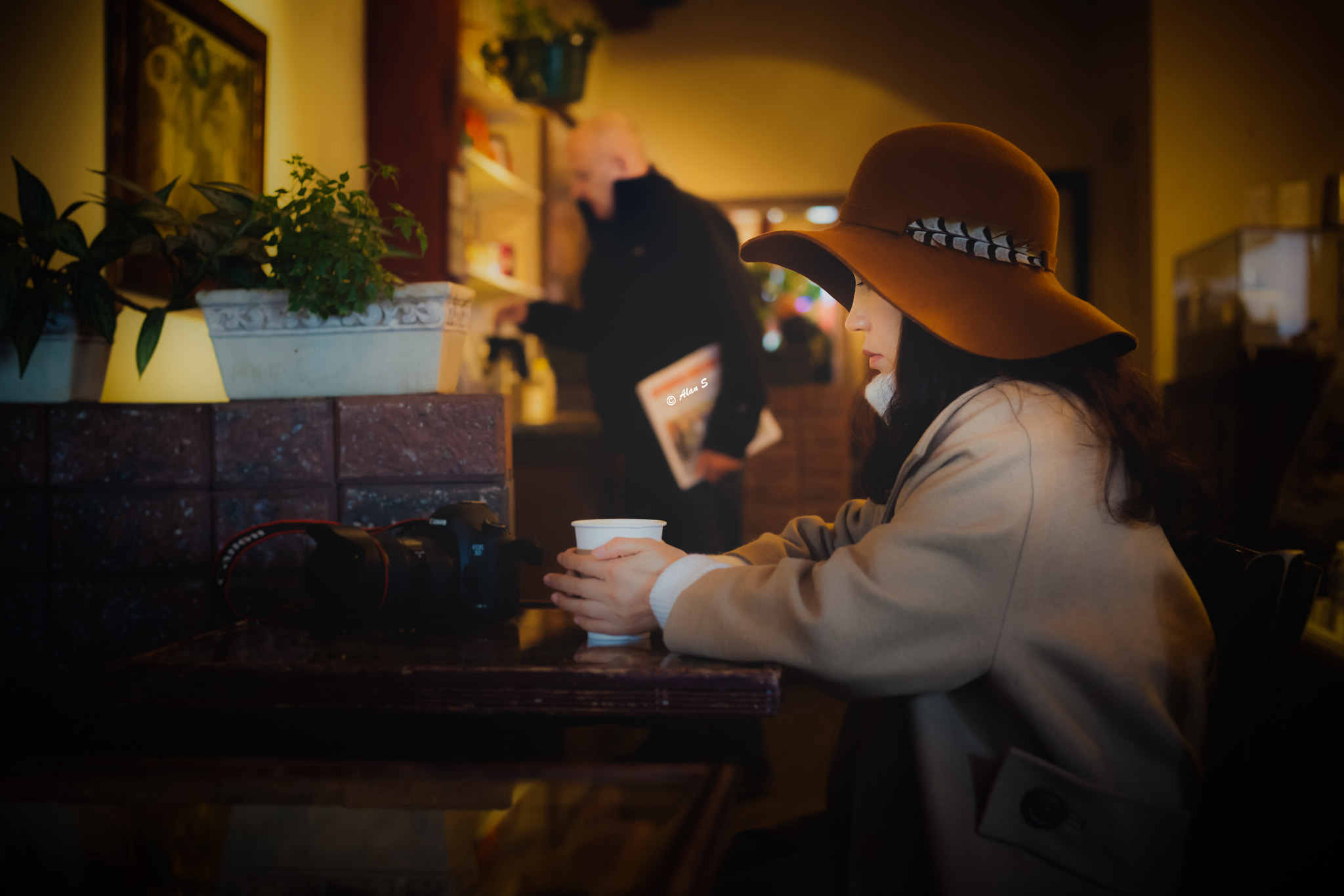 ZEISS Makro-Planar T* 50mm F2 sample photo. Coffee and hat photography