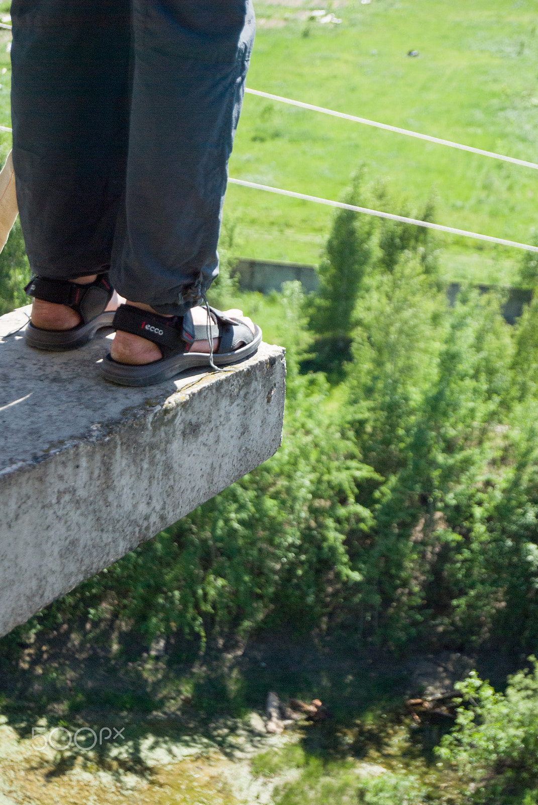 Nikon D200 sample photo. Extreme sports ropejumping photography