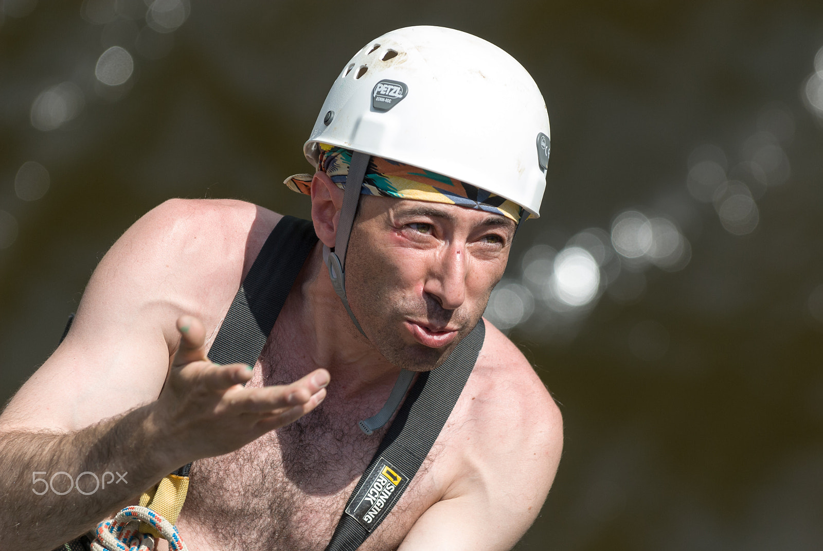 Nikon D200 sample photo. Extreme ropejumping photography