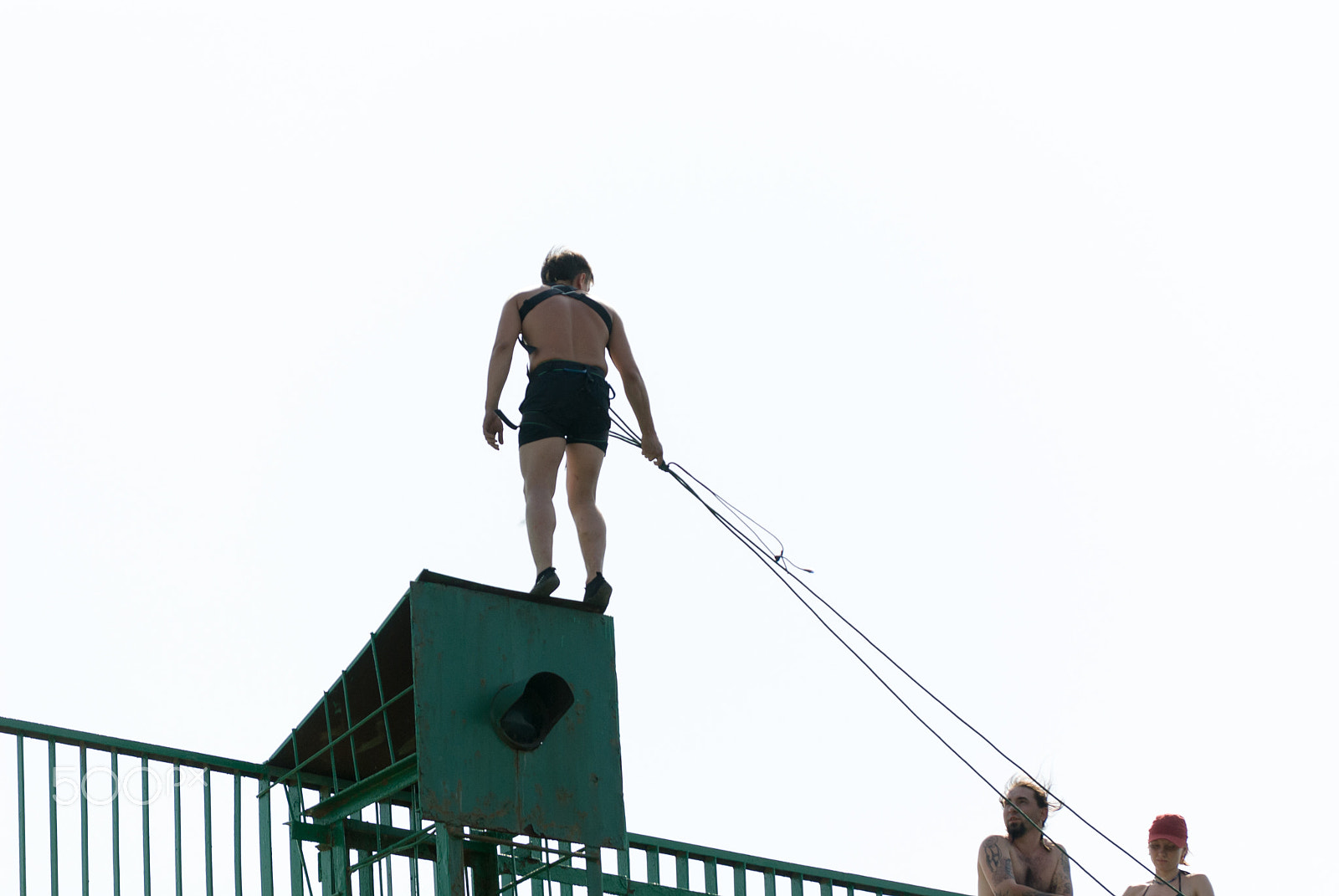 Nikon D200 sample photo. Extreme sports ropejumping photography