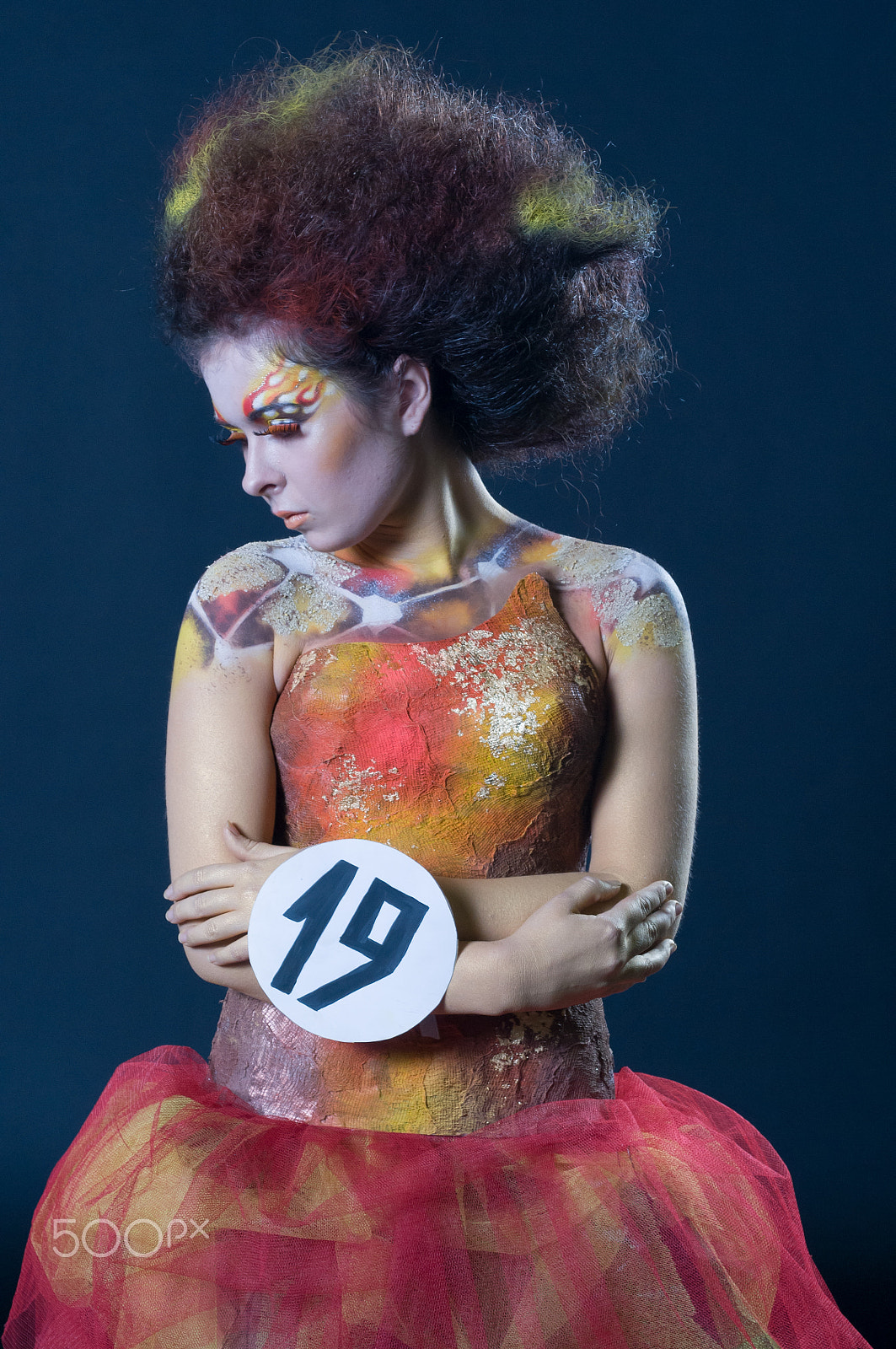 Nikon D300 + Nikon AF Micro-Nikkor 60mm F2.8D sample photo. Makeup and hair artists competition photography