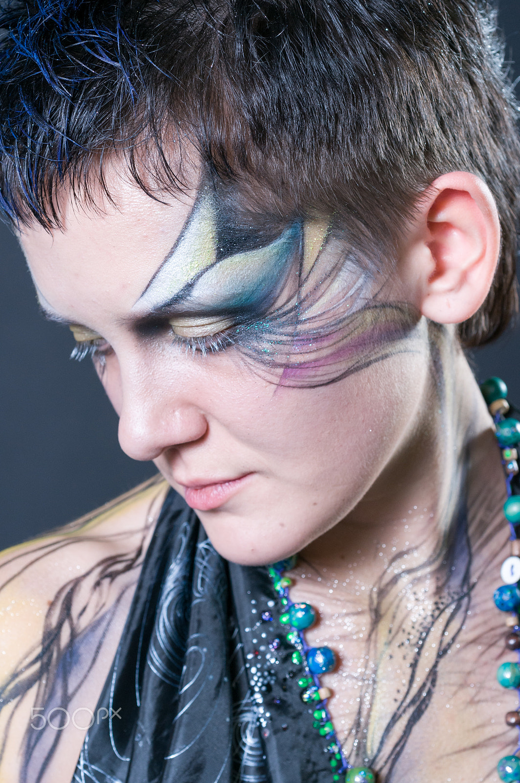 Nikon D300 + Nikon AF Micro-Nikkor 60mm F2.8D sample photo. Makeup and hair artists competition photography
