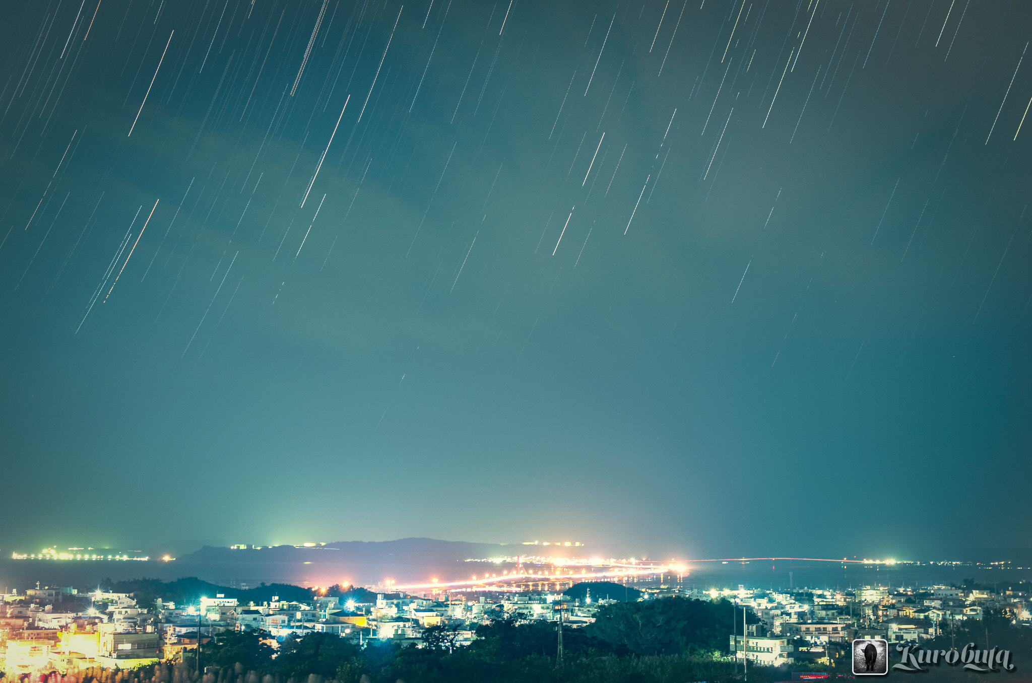 Pentax K-5 IIs sample photo. Night view of uruma photography