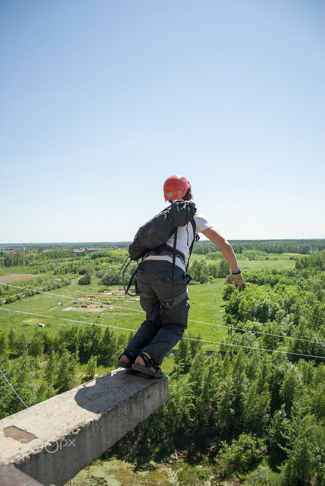 Nikon D200 sample photo. Extreme sports ropejumping photography