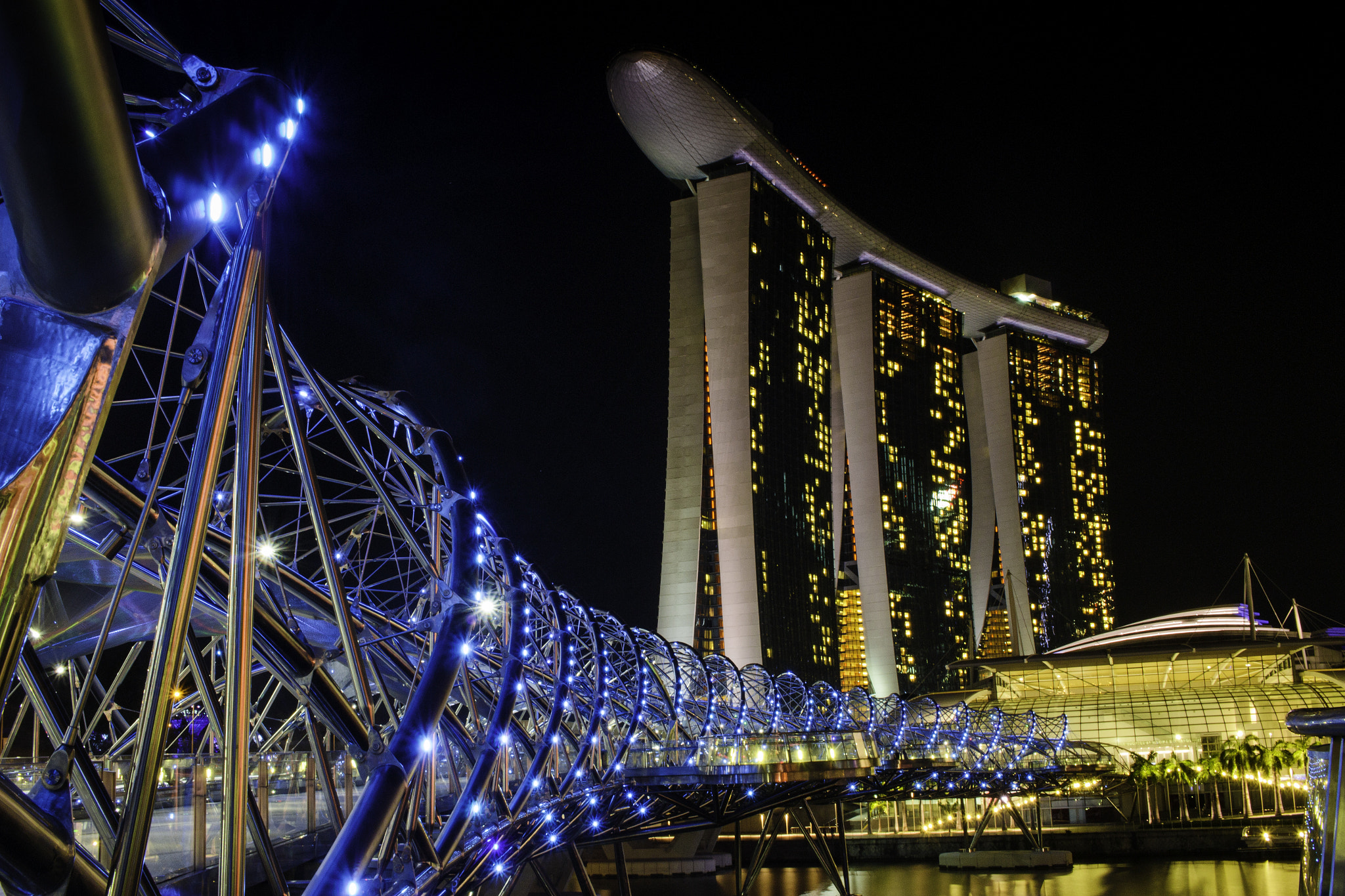 Canon EOS 100D (EOS Rebel SL1 / EOS Kiss X7) sample photo. Marina bay photography