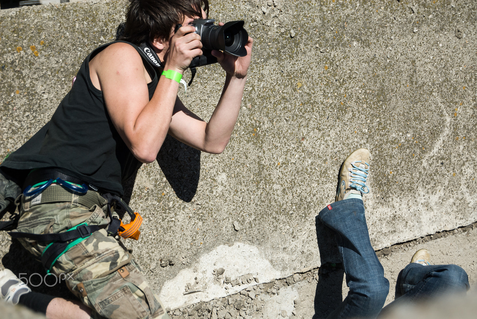 Nikon D200 sample photo. Extreme sports ropejumping photography