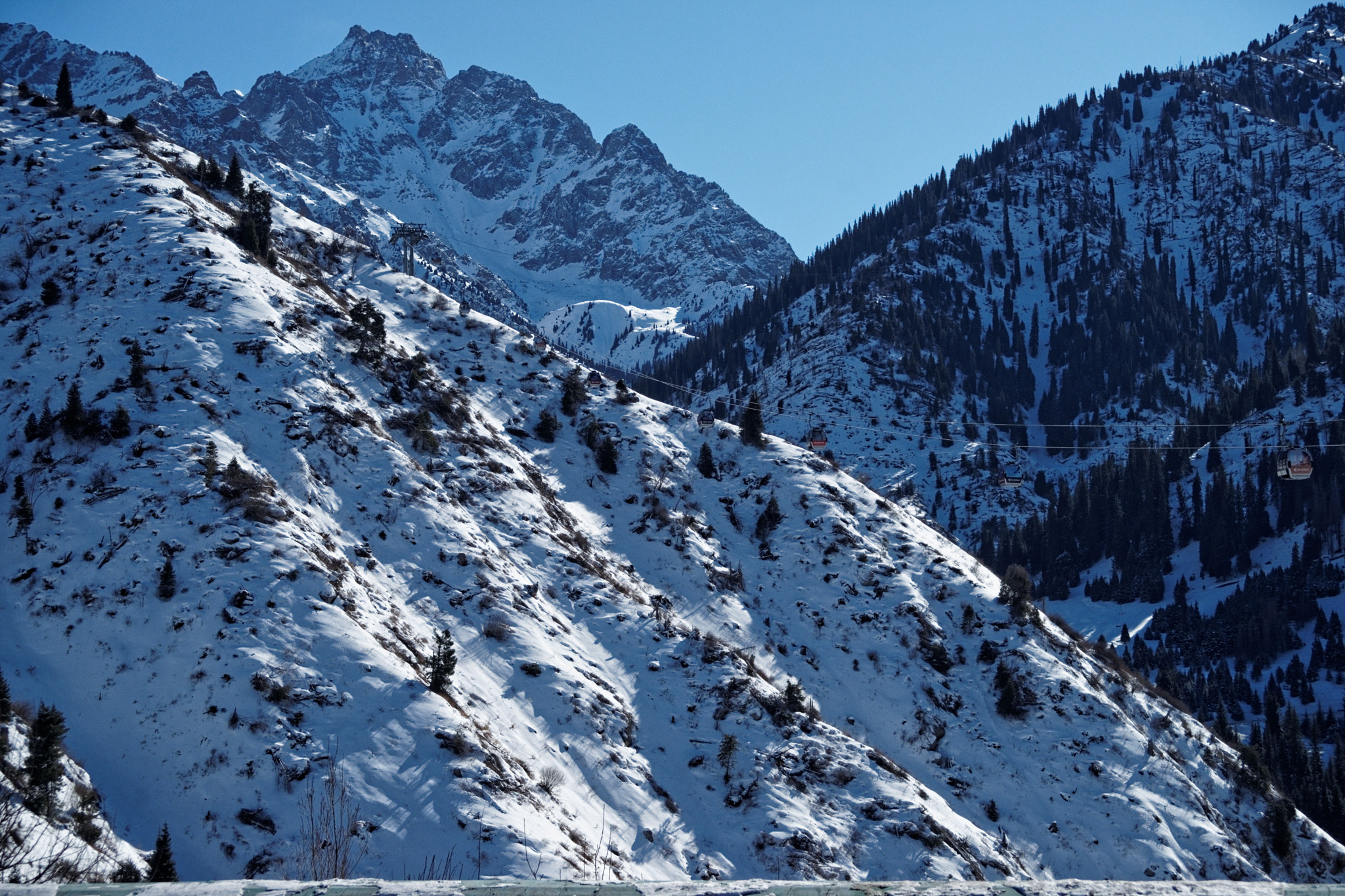 Sony Alpha DSLR-A900 + 35-70mm F4 sample photo. Snow mountains trees photography
