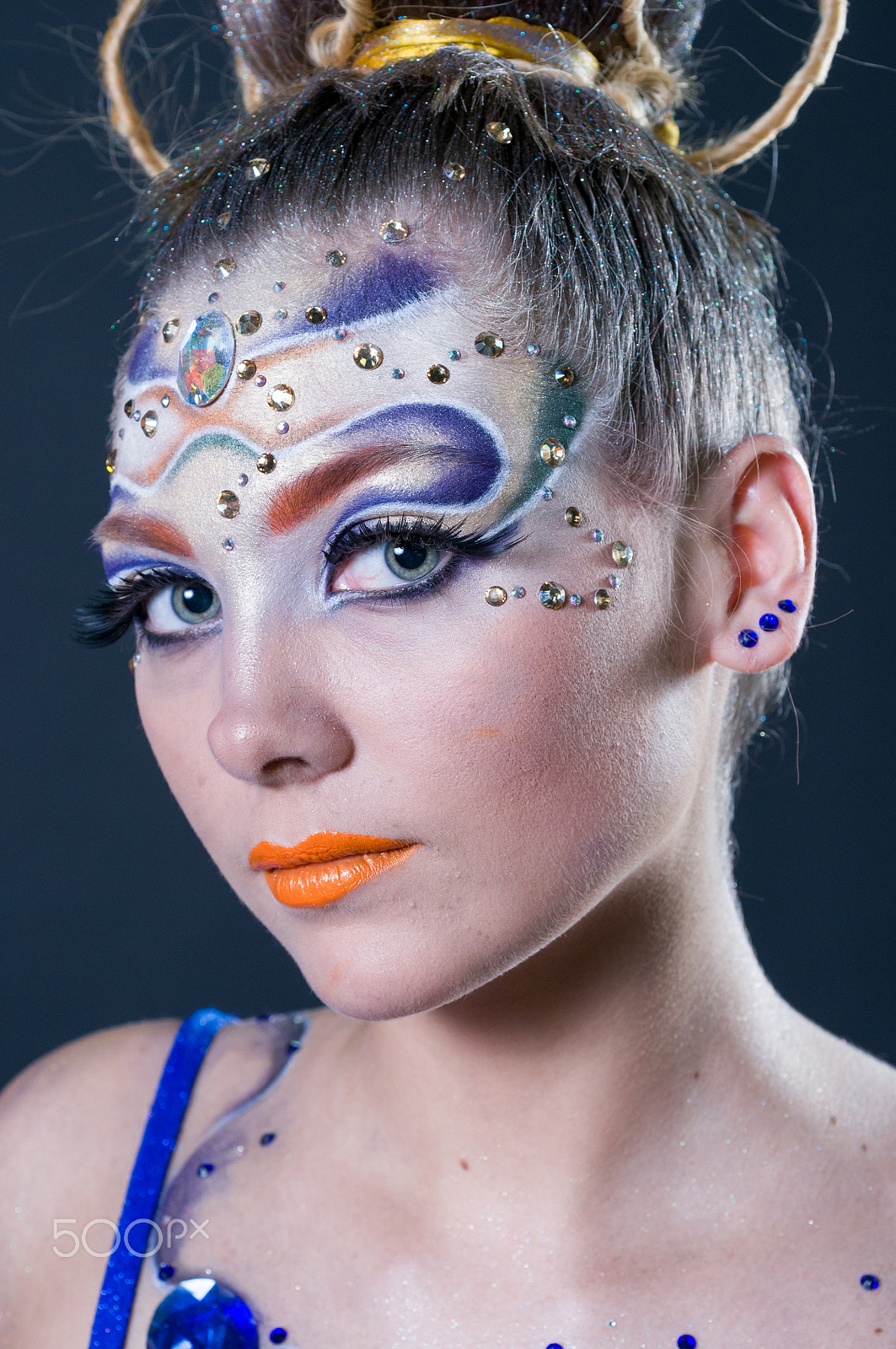 Nikon D300 + Nikon AF Micro-Nikkor 60mm F2.8D sample photo. Makeup and hair artists competition photography