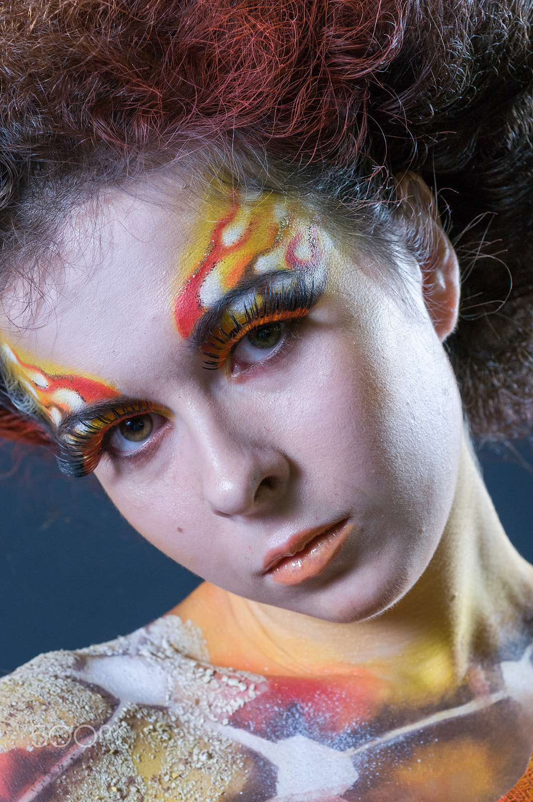 Nikon D300 + Nikon AF Micro-Nikkor 60mm F2.8D sample photo. Makeup and hair artists competition photography